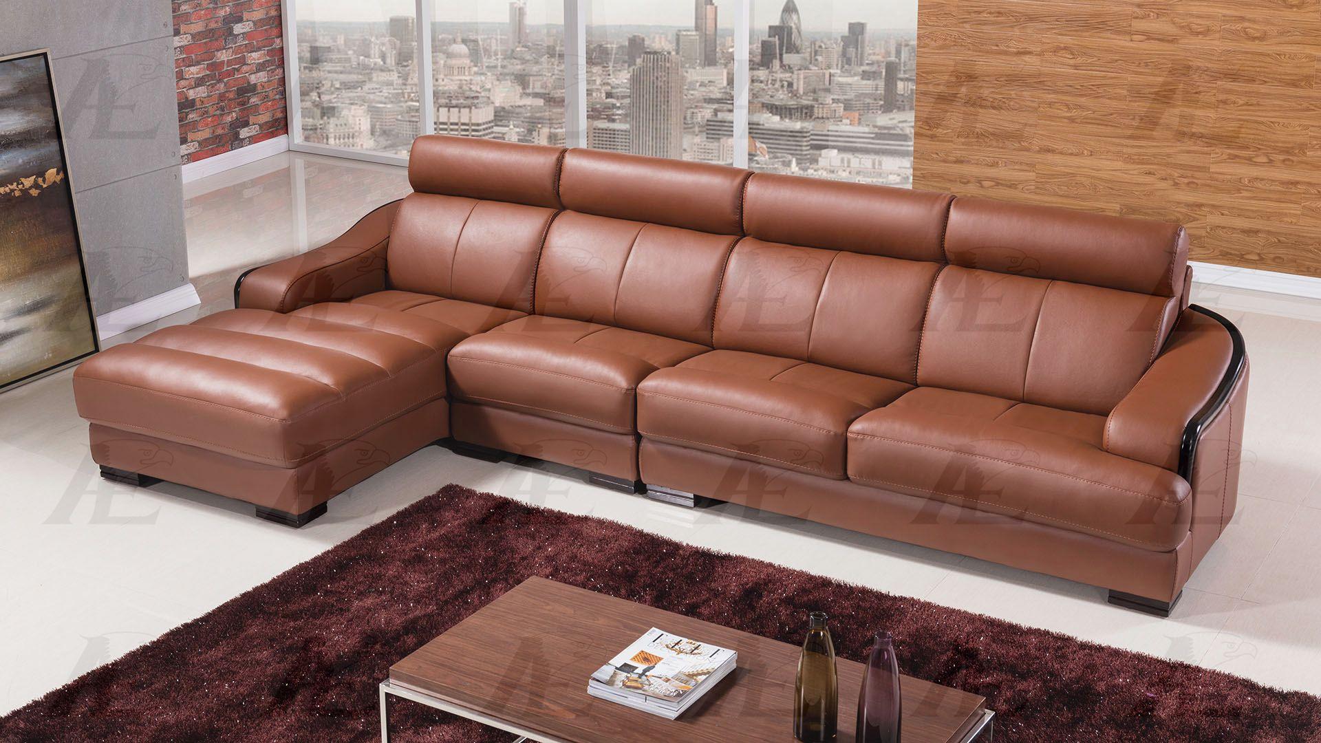 

    
American Eagle Furniture EK-LB310-DT Modern Dark Tan Genuine Leather Sectional LHC 3 Pcs
