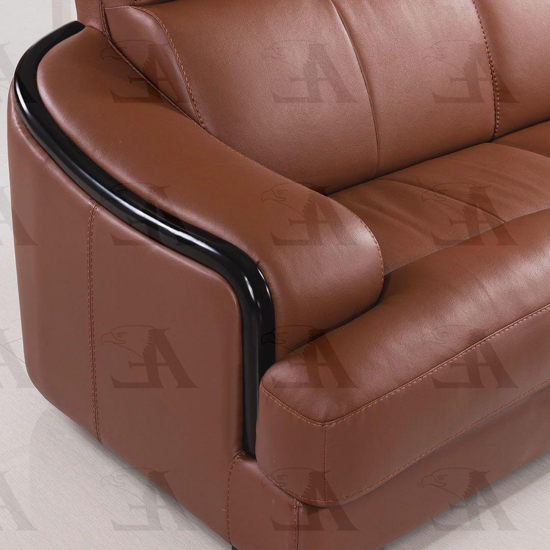 

    
EK-LB310-DT Set-3 RHC American Eagle Furniture EK-LB310-DT Modern Dark Tan Genuine Leather Sectional RHC 3 Pcs
