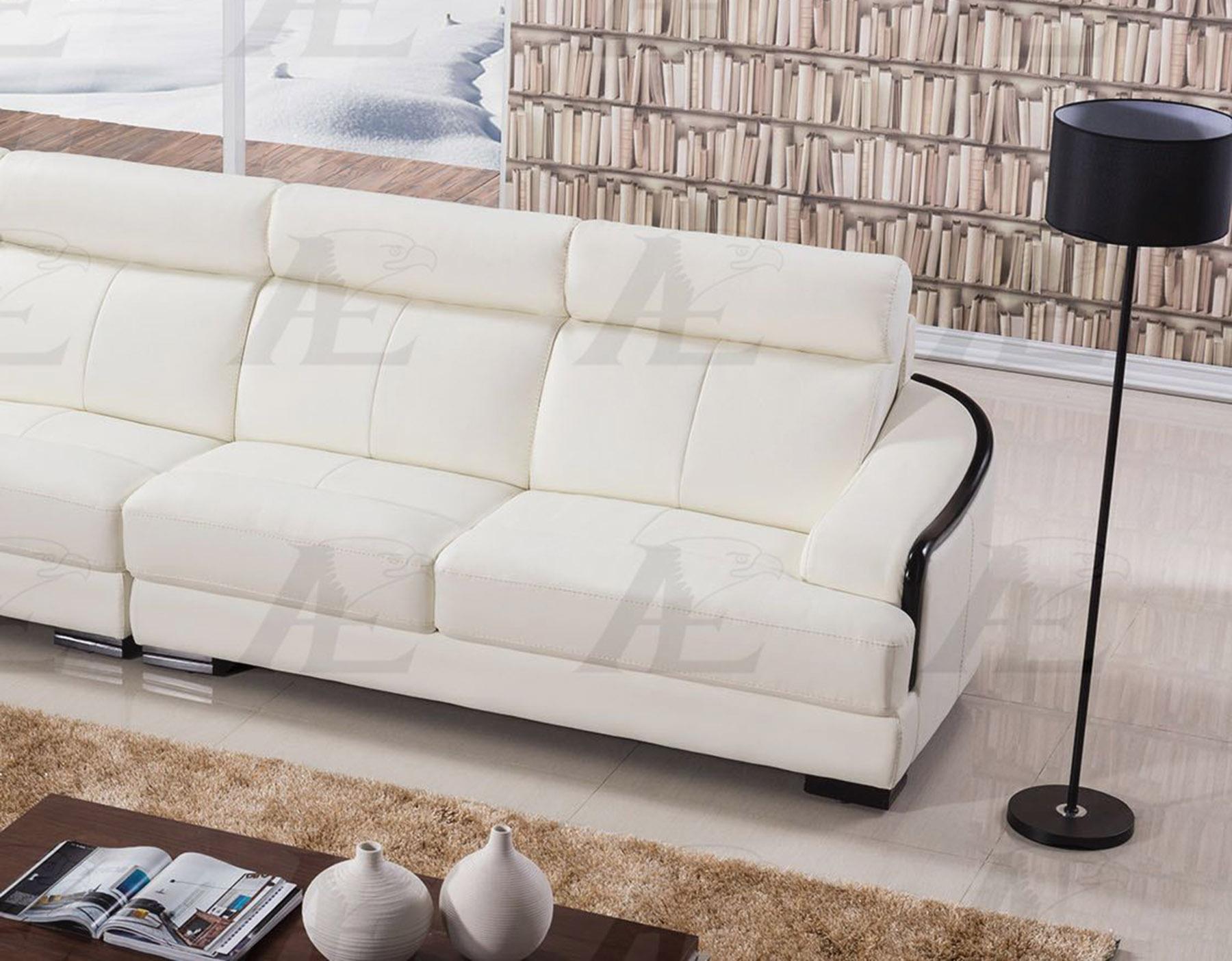 

                    
American Eagle Furniture EK-LB310-W Sectional Sofa White Genuine Leather Purchase 
