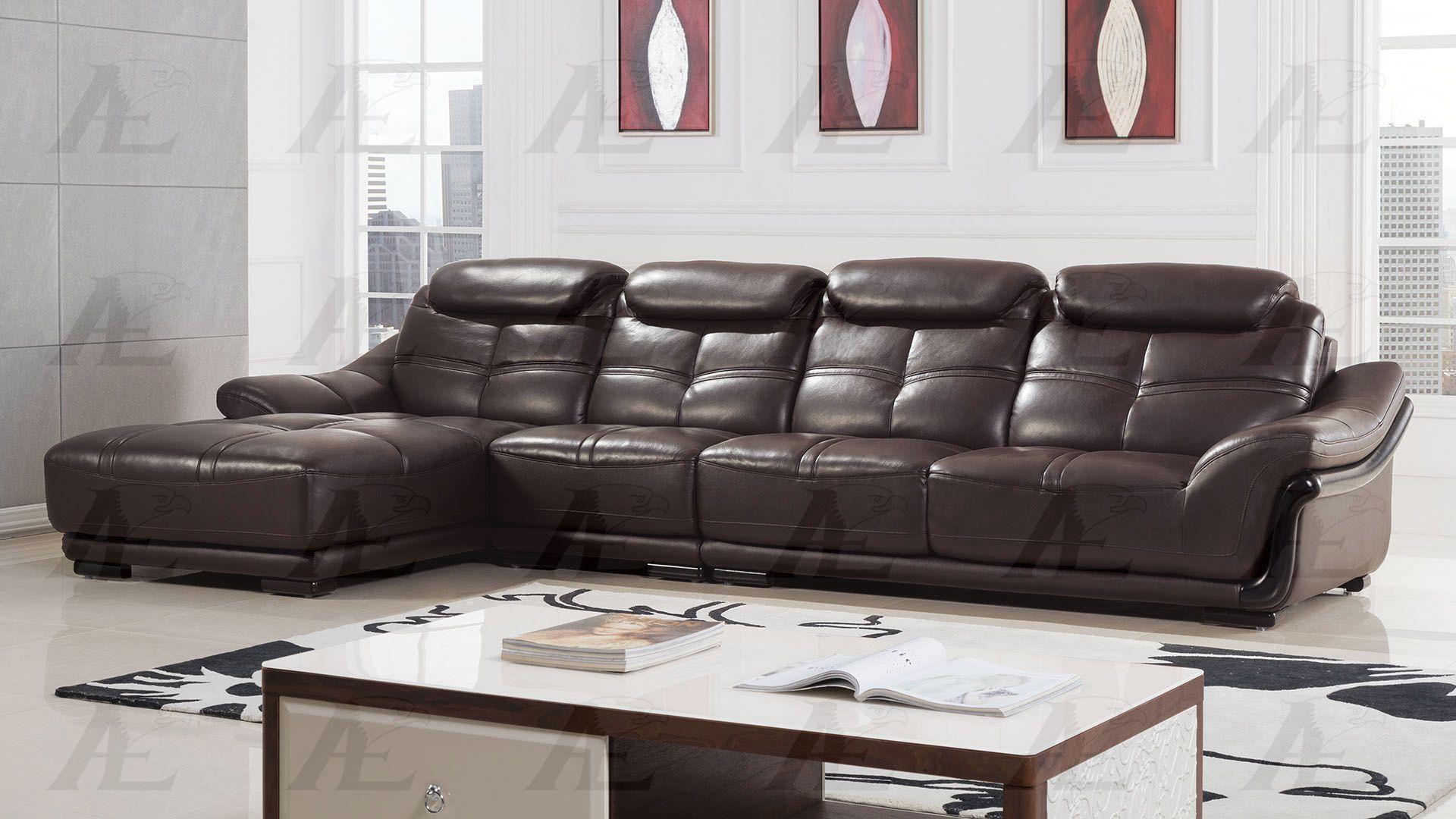 

    
American Eagle Furniture EK-LB311-DC Dark Chocolate Genuine Leather Sectional LHC 3Pcs Set
