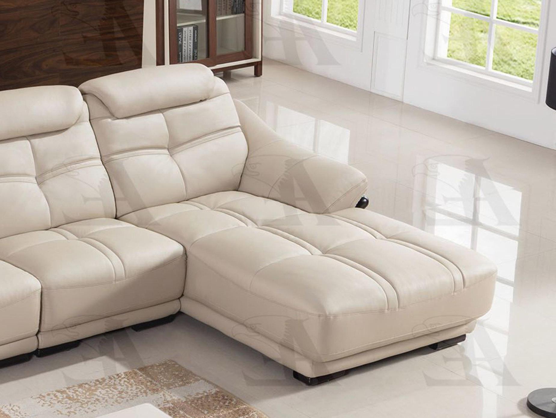 

    
American Eagle Furniture EK-LB311-LG Light Gray Genuine Leather Sectional RHC 3Pcs Set
