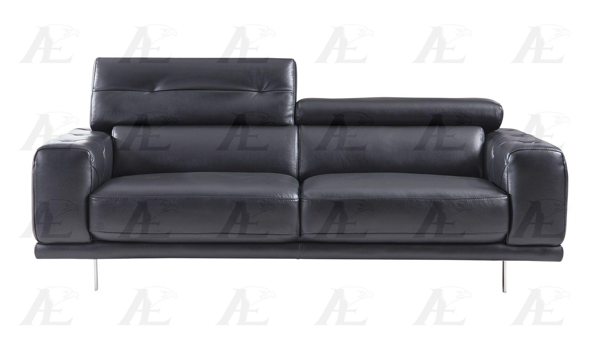 

                    
American Eagle Furniture EK039-BK Sofa Black Italian Leather Purchase 
