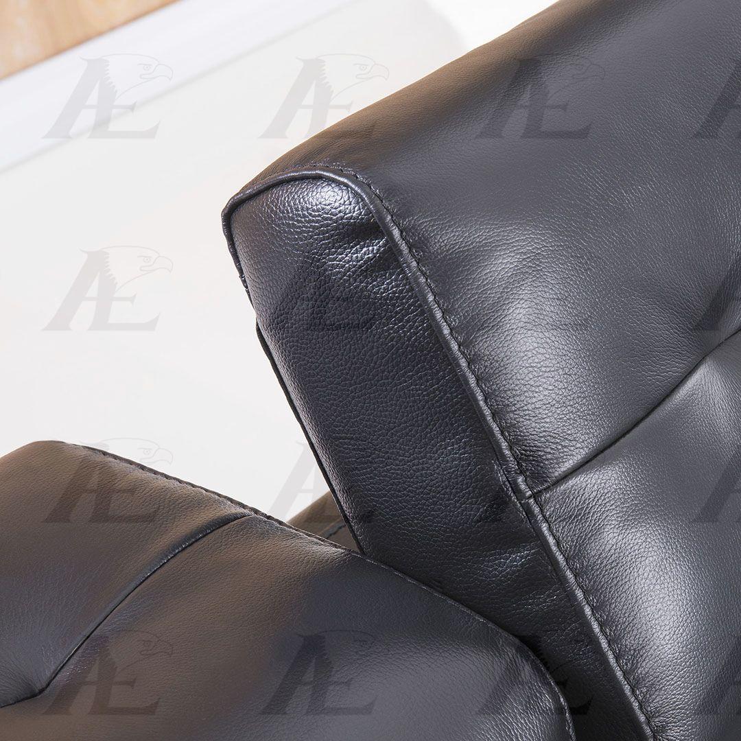 

    
EK039-BK American Eagle Furniture EK039-BK Black Tufted Sofa Italian Leather
