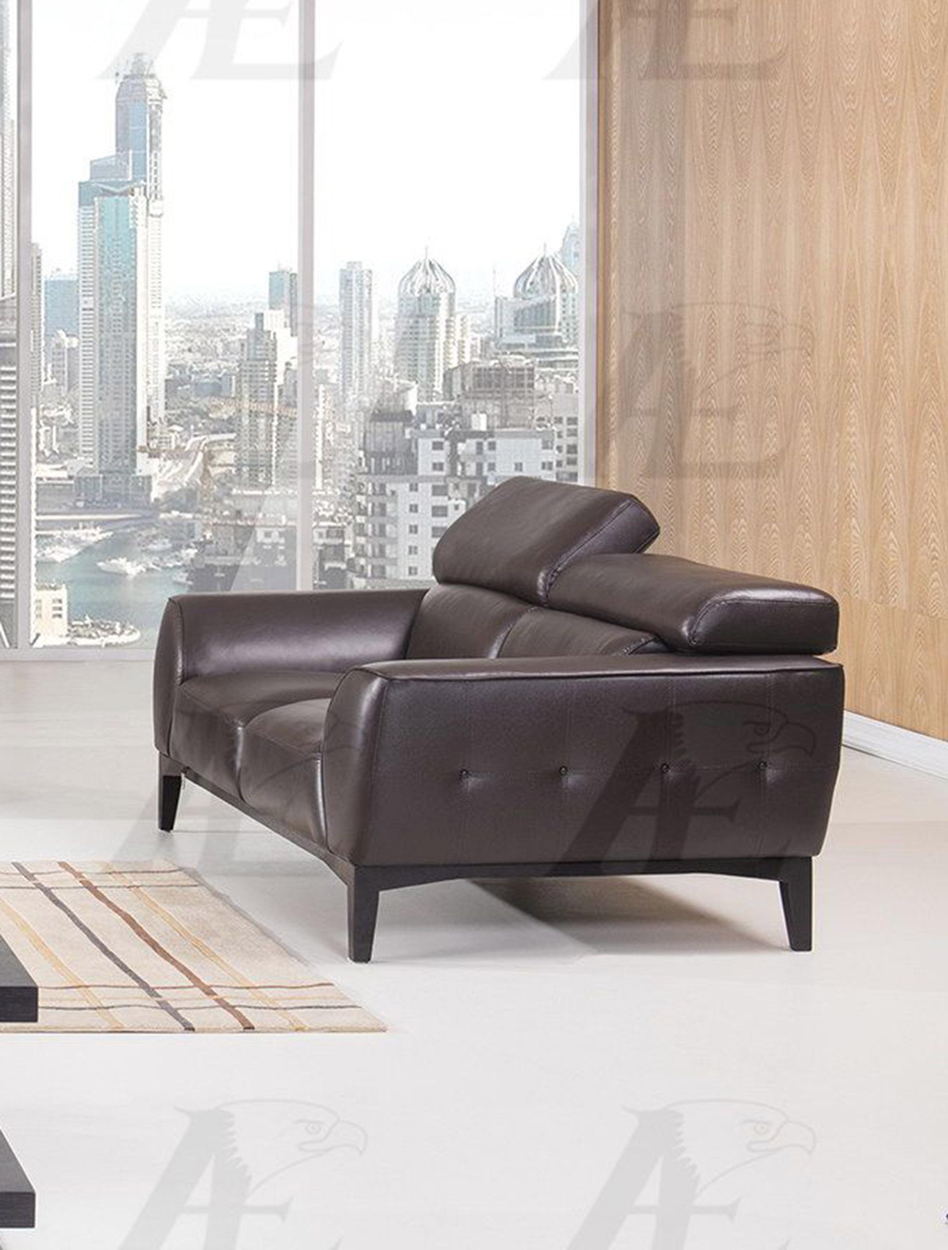 

    
American Eagle Furniture EK063-DB Dark Chocolate Sofa  Italian Full Leather
