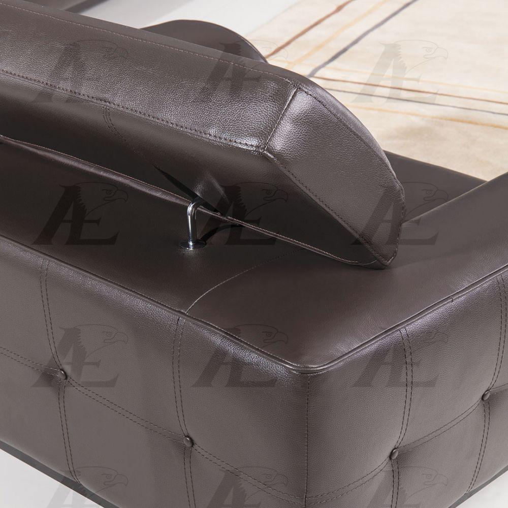 

    
EK063-DB Set-3 American Eagle Furniture EK063-DB Dark Chocolate Sofa Loveseat and Chair Set Italian Full Leather 3Pcs
