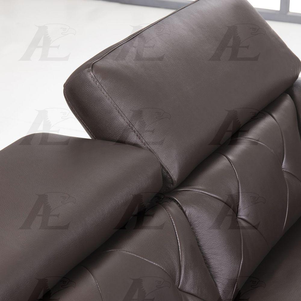 

    
EK068-DC-SF Dark Chocolate Tufted Italian Leather Sofa EK068-DC-SF American Eagle
