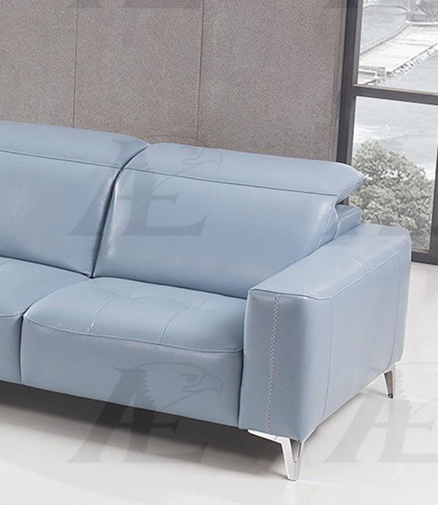 

    
EK069-LB Set-2 American Eagle Furniture EK069-LB Light Blue Sofa and Loveseat Set Italian Full Leather 2Pcs
