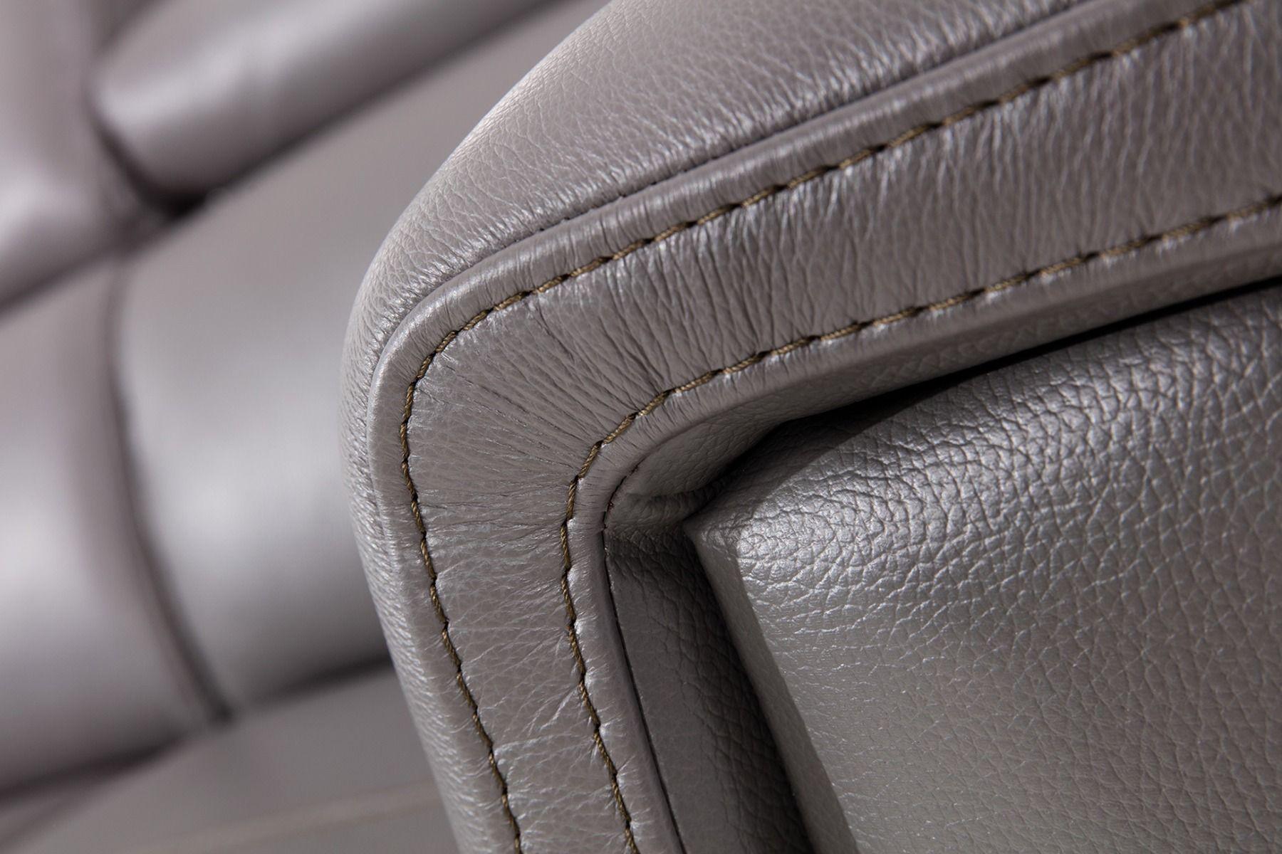 

    
Dark Gray Top Grain Italian Leather Tufted Sofa EK071-GR-SF American Eagle
