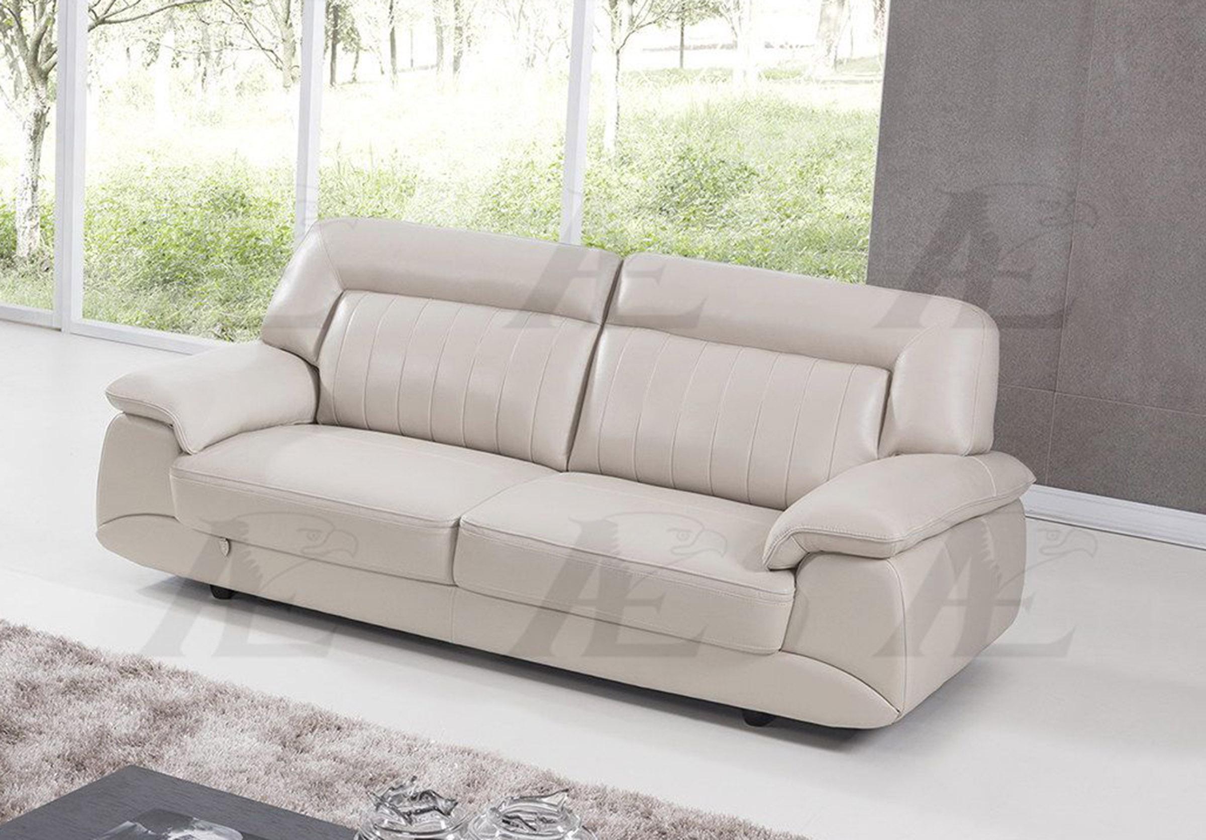 

    
American Eagle Furniture EK072-LG Light Gray Top Grain Italian Leather Sofa Modern
