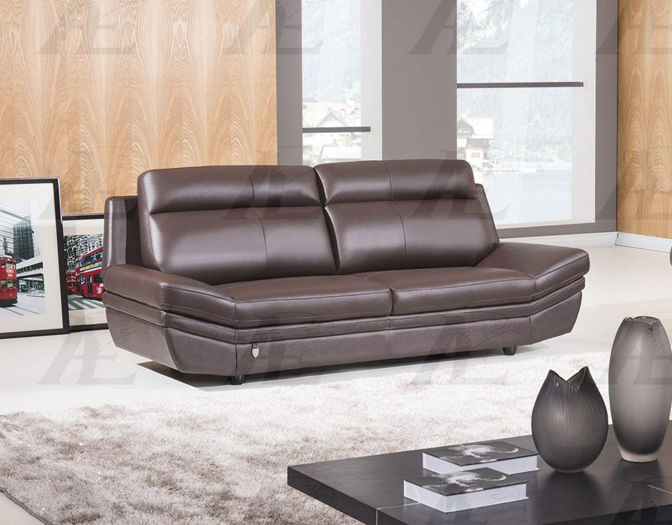 

    
American Eagle Furniture EK075-DC Dark Chocolate Top Grain Italian Leather Sofa Modern
