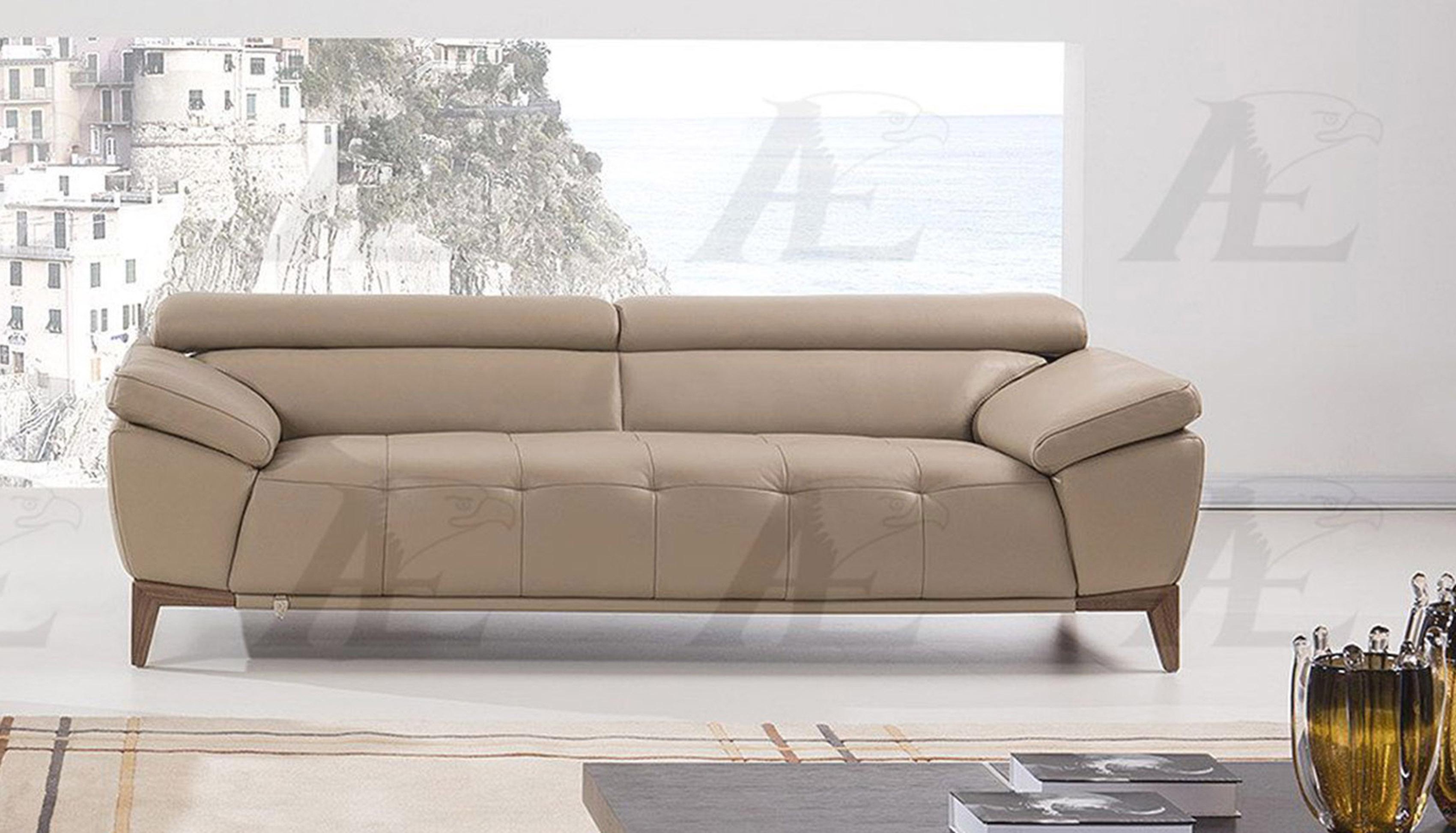 

    
American Eagle Furniture EK076-TAN Tan Top Grain Italian Leather Sofa Modern
