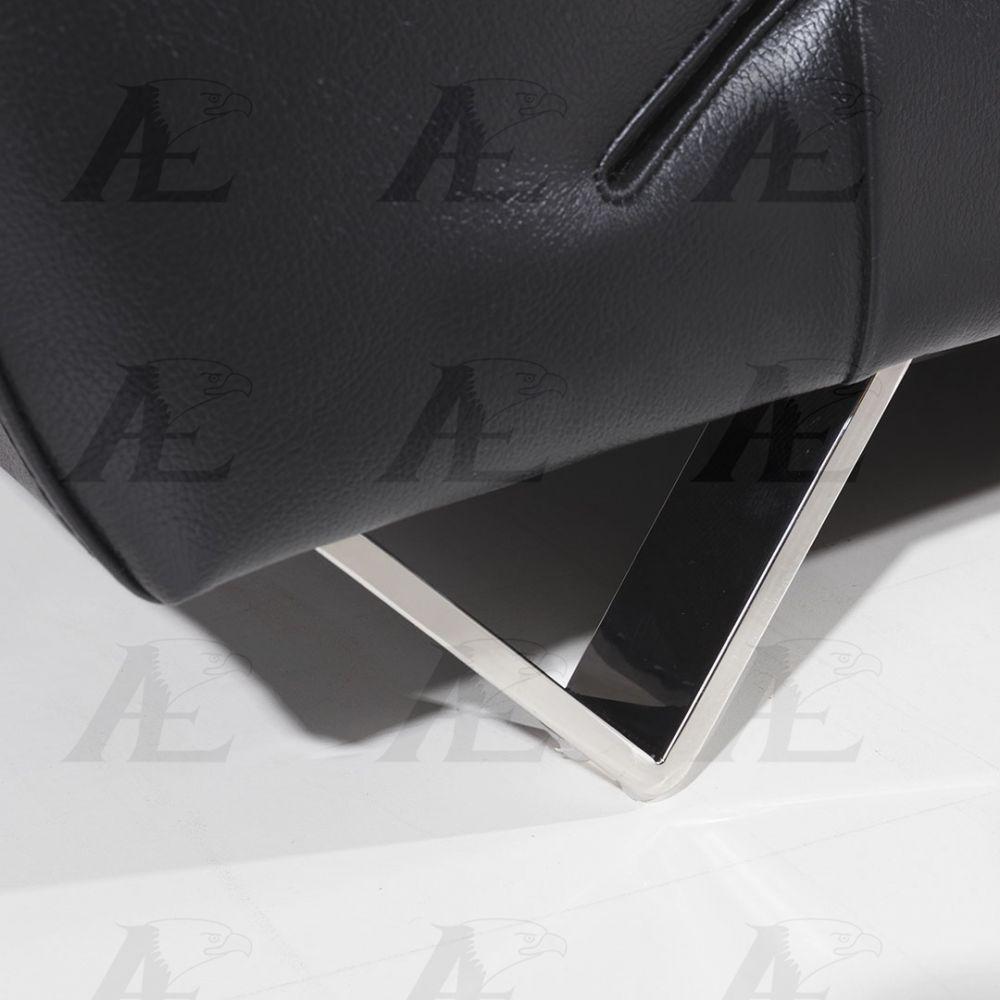 

    
 Photo  Black Italian Leather Sofa & Loveseat Set 2 Pcs EK078-BK American Eagle Modern
