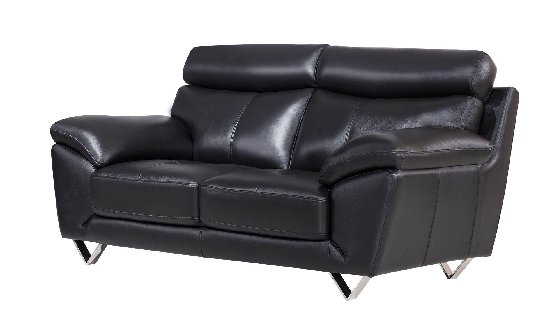 

    
American Eagle Furniture EK078-BK Sofa Set Black EK078-BK Set-2
