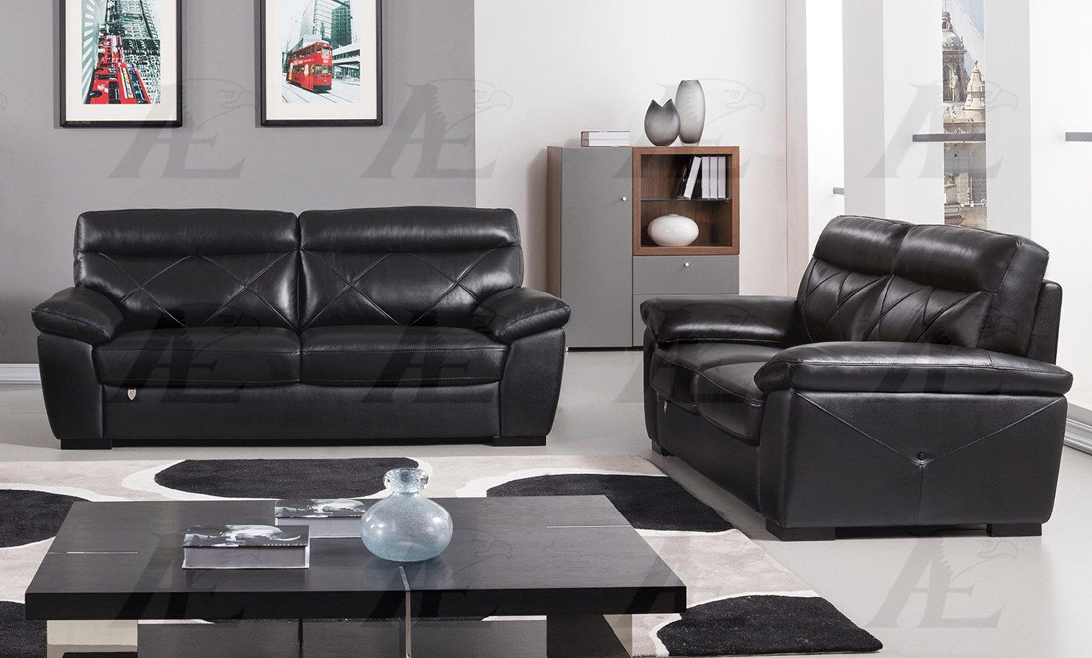 

        
American Eagle Furniture EK081-BK Sofa Set Black Italian Leather 00656237667358
