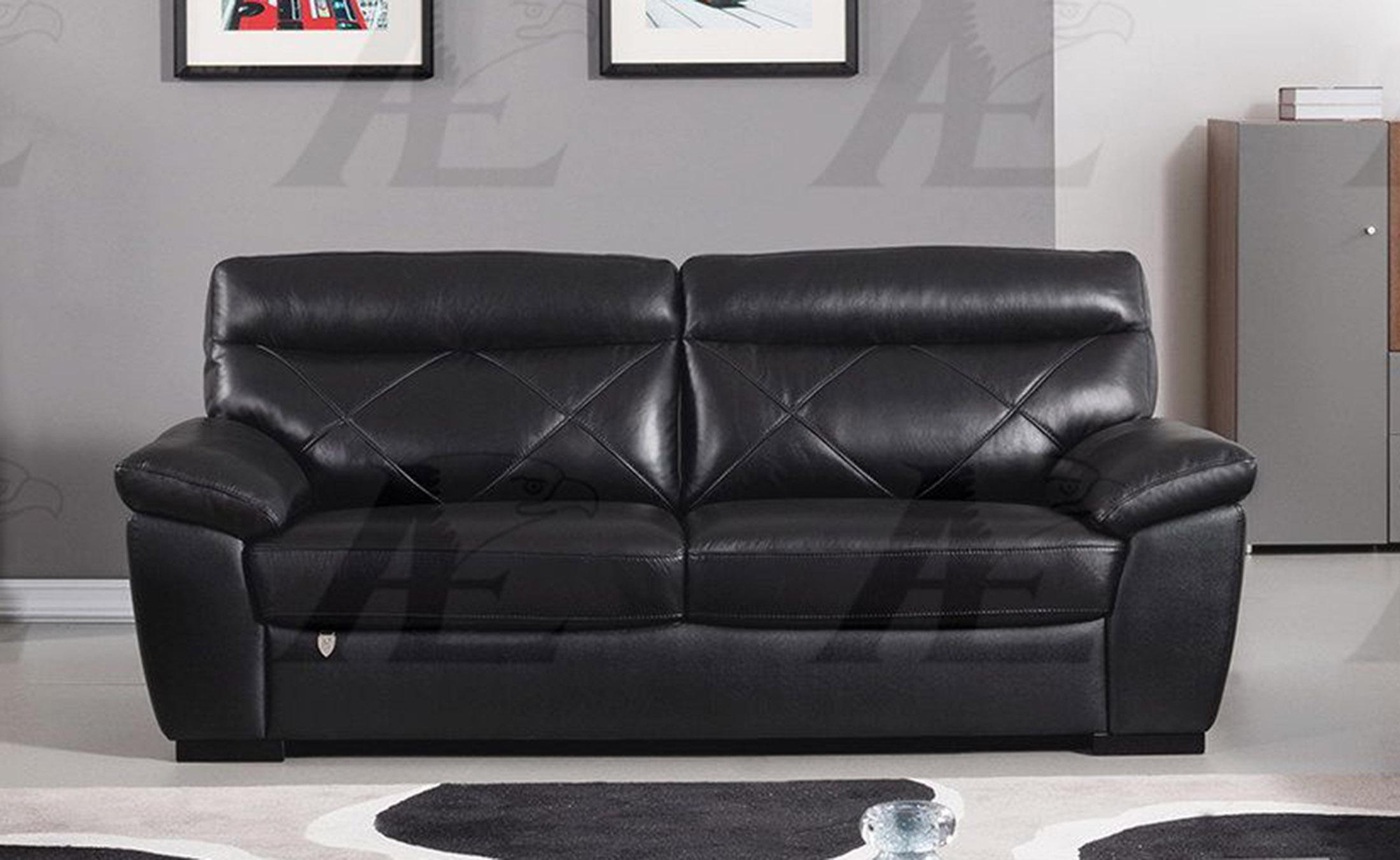 

    
Black Italian Leather Sofa EK081-BK-SF American Eagle Modern Contemporary
