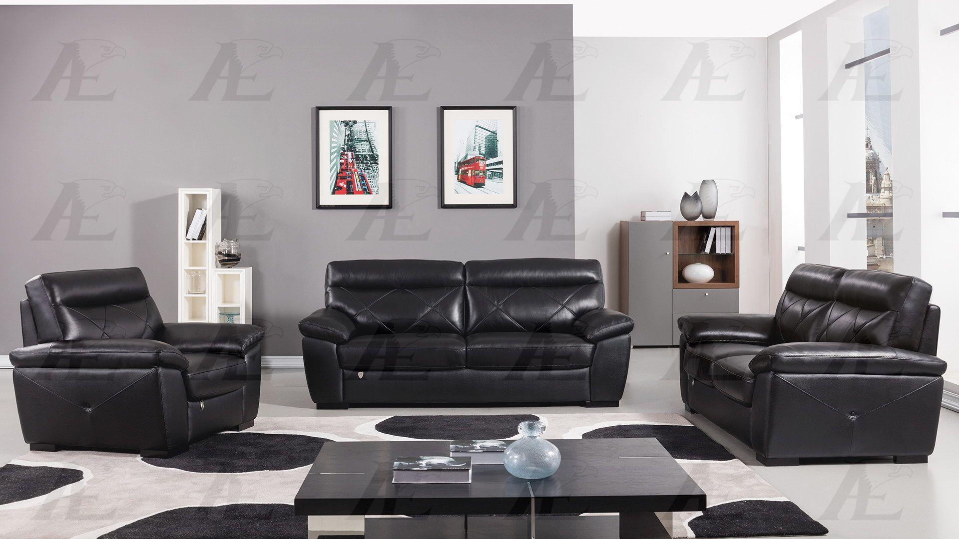 

    
EK081-BK-Set-3 American Eagle Furniture Sofa Set
