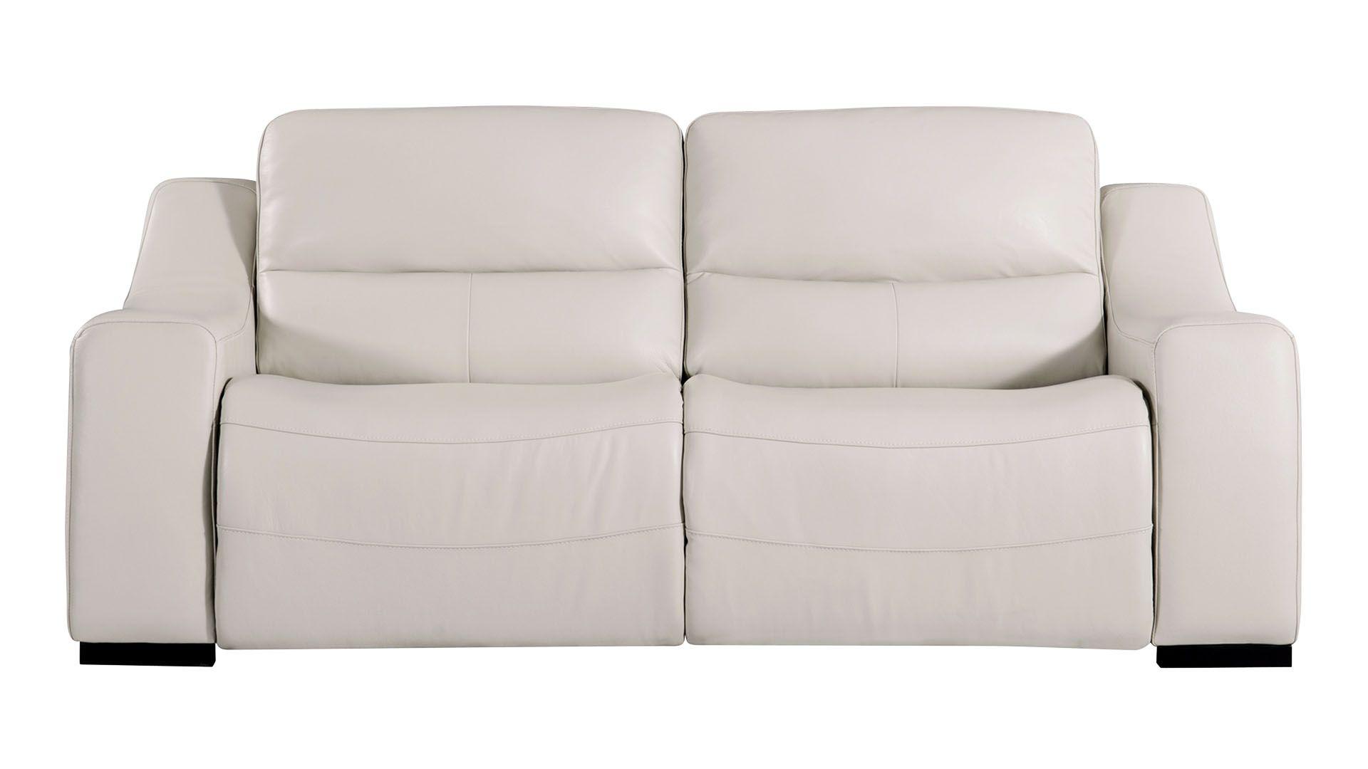 

    
Light Gray Italian Leather Recliner Sofa Set 2Pcs EK086-LG American Eagle Modern
