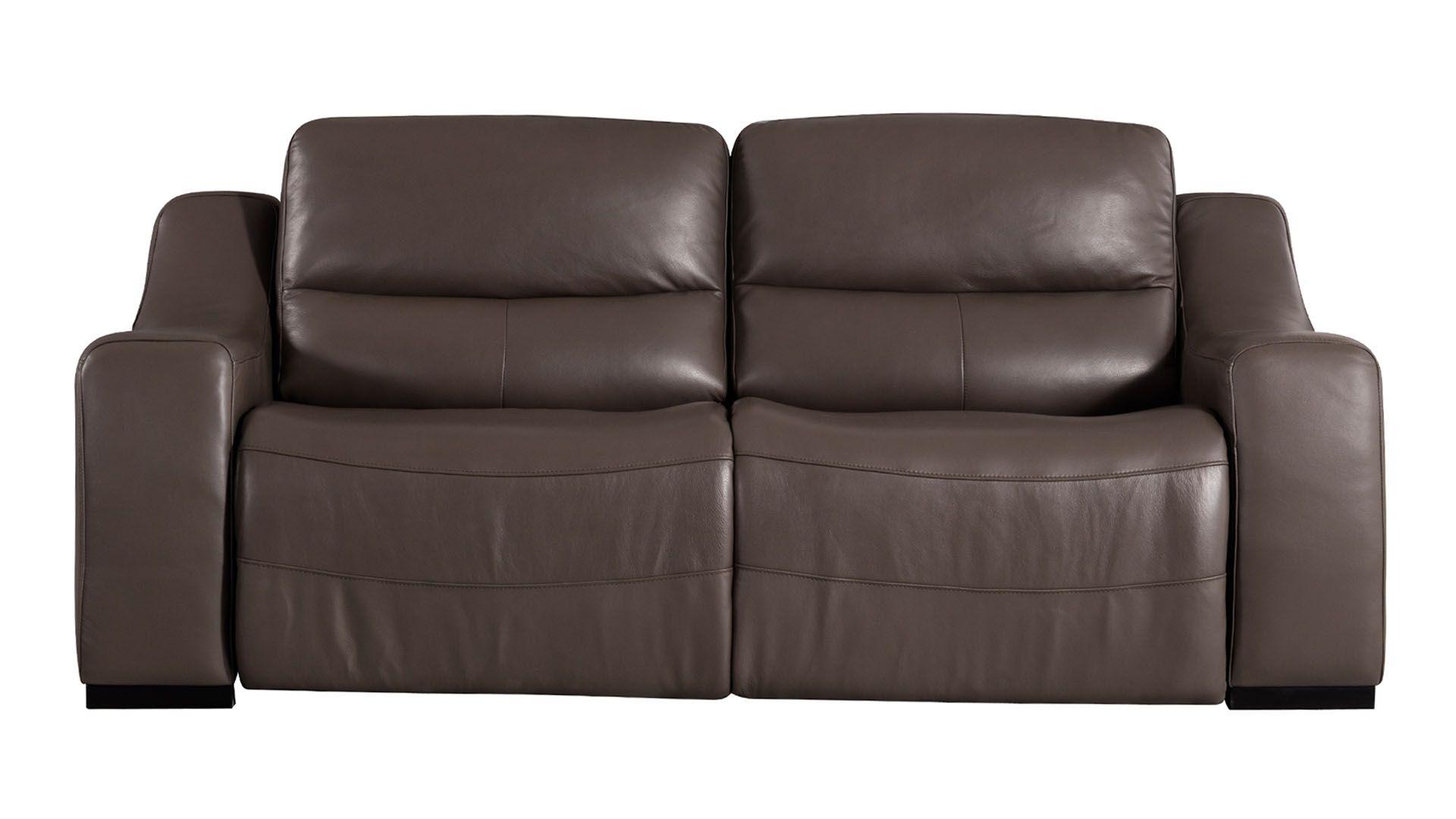 

    
Taupe Italian Leather Recliner Sofa Set 2Pcs  EK086-TPE American Eagle Modern
