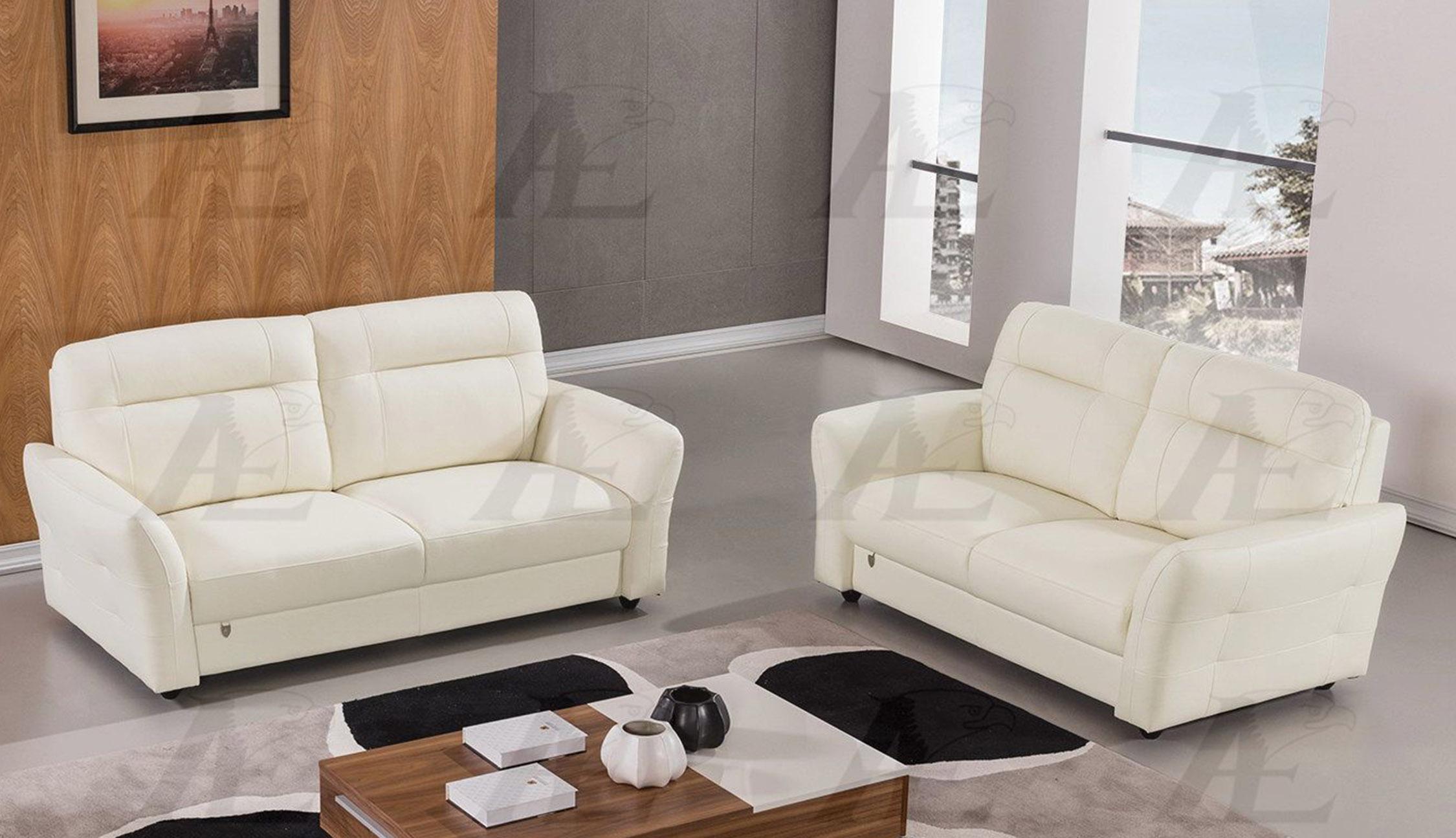 

        
American Eagle Furniture EK090-W Sofa Set White Italian Leather 00656237667518
