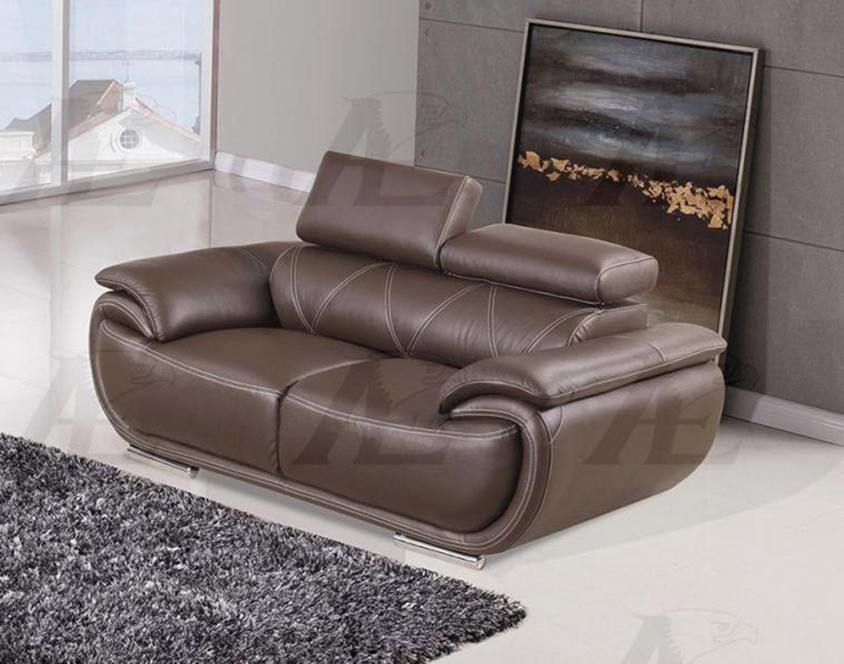 

    
American Eagle Furniture EK511-DB Dark Brown Sofa and Loveseat Set Genuine Leather 2Pcs
