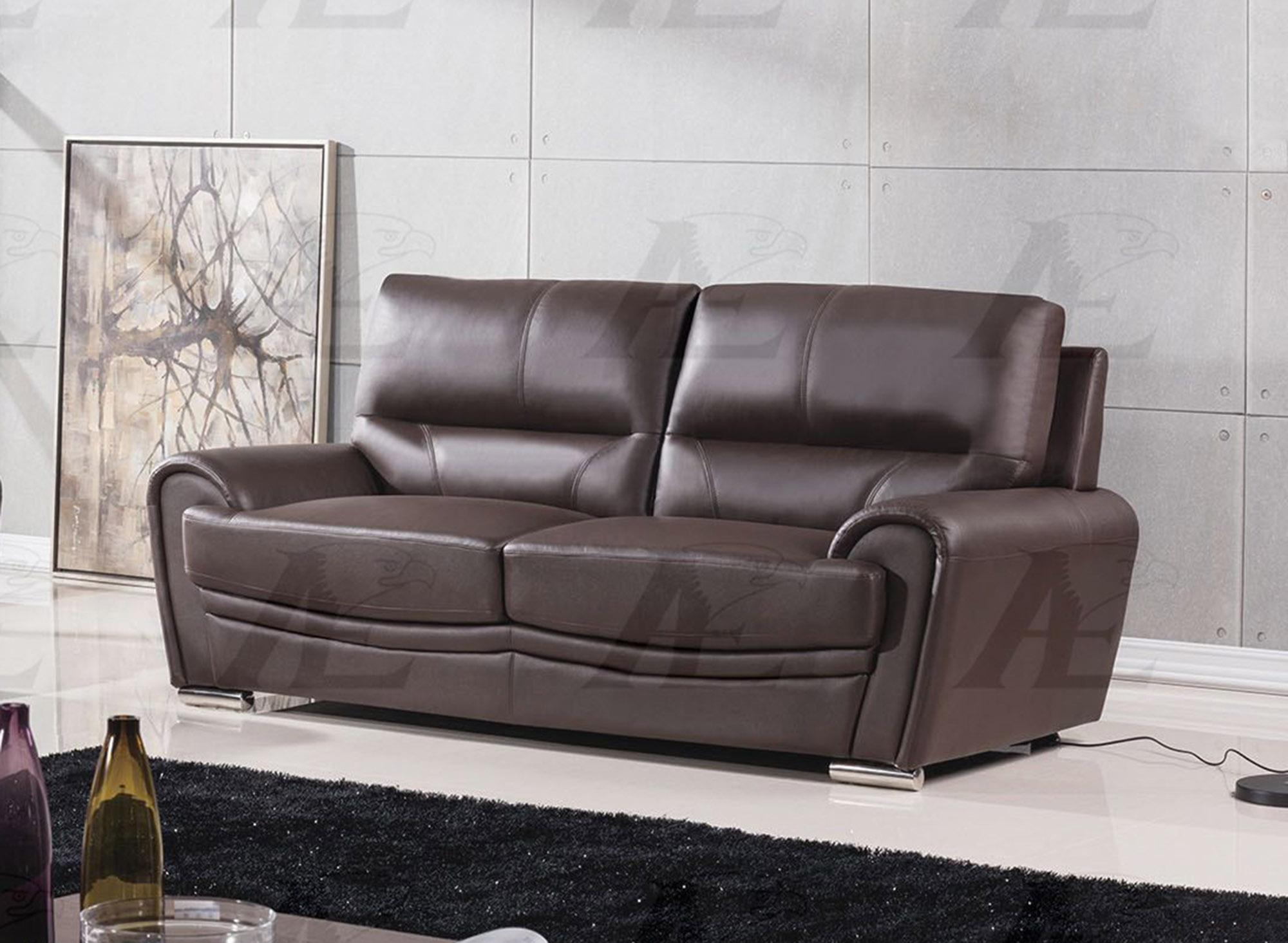 

    
American Eagle Furniture EK522-DB Dark Brown Sofa Genuine Leather
