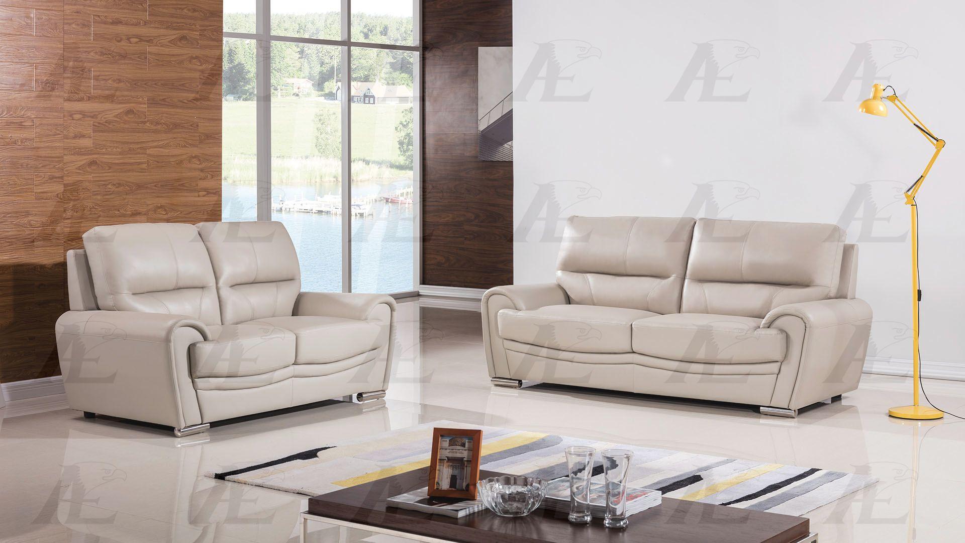 

    
American Eagle Furniture EK522-LG Light Gray Sofa and Loveseat Set Genuine Leather 2Pcs
