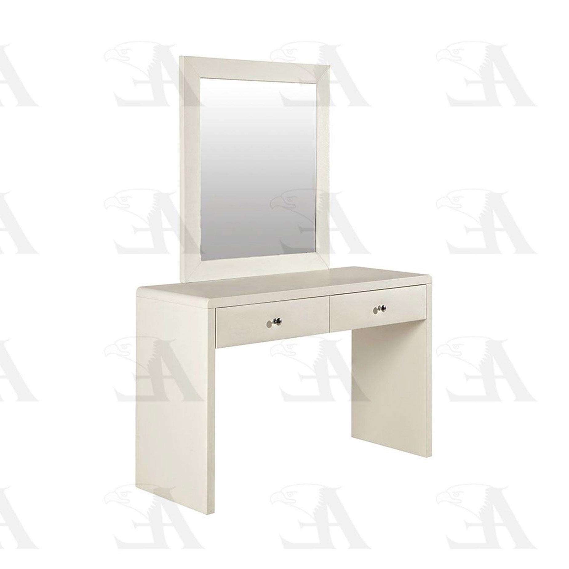 

    
American Eagle Furniture JT001-CRM Vanity with Stool Set Cream JT001-CRM Set-2
