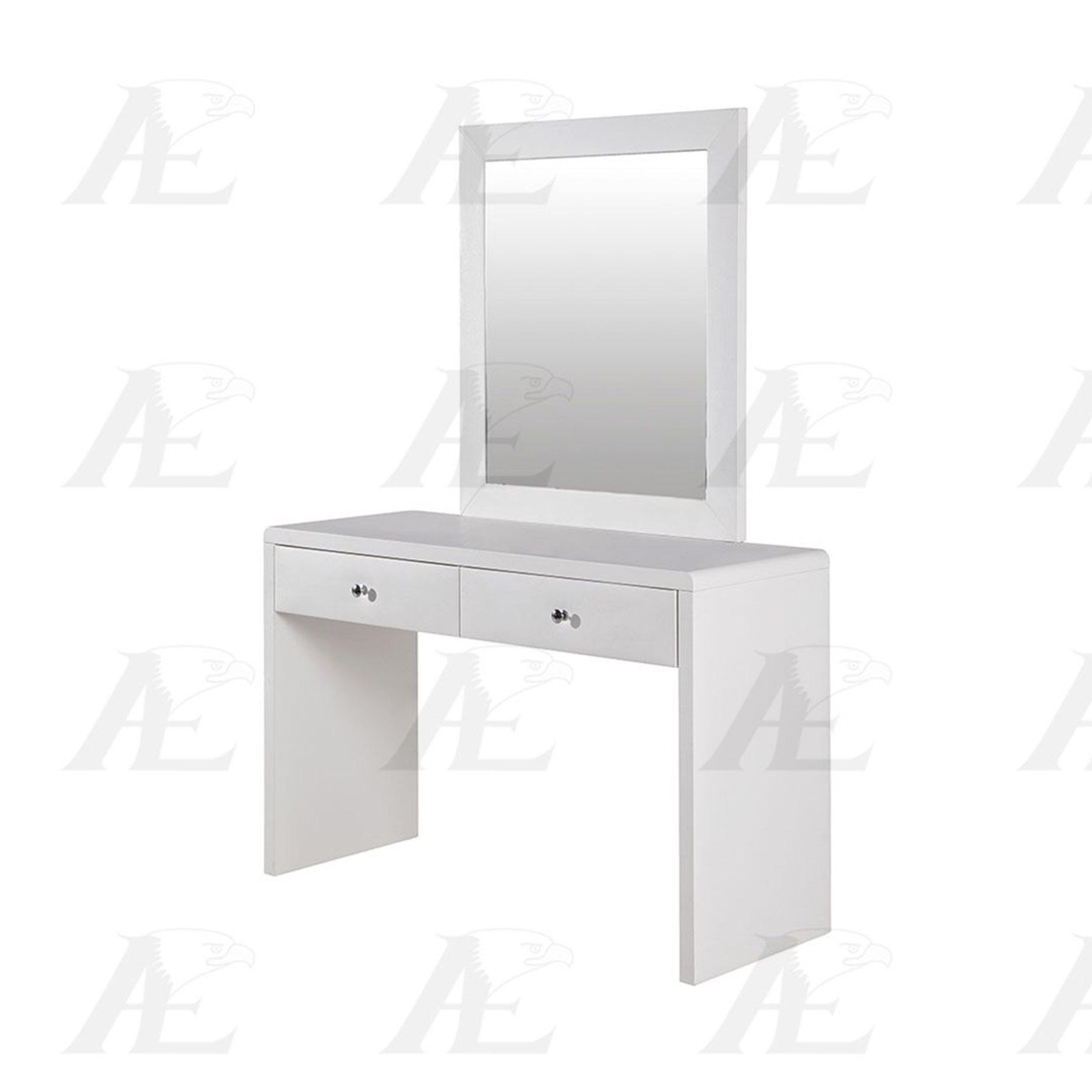 American Eagle Furniture JT001-W Vanity with Stool Set
