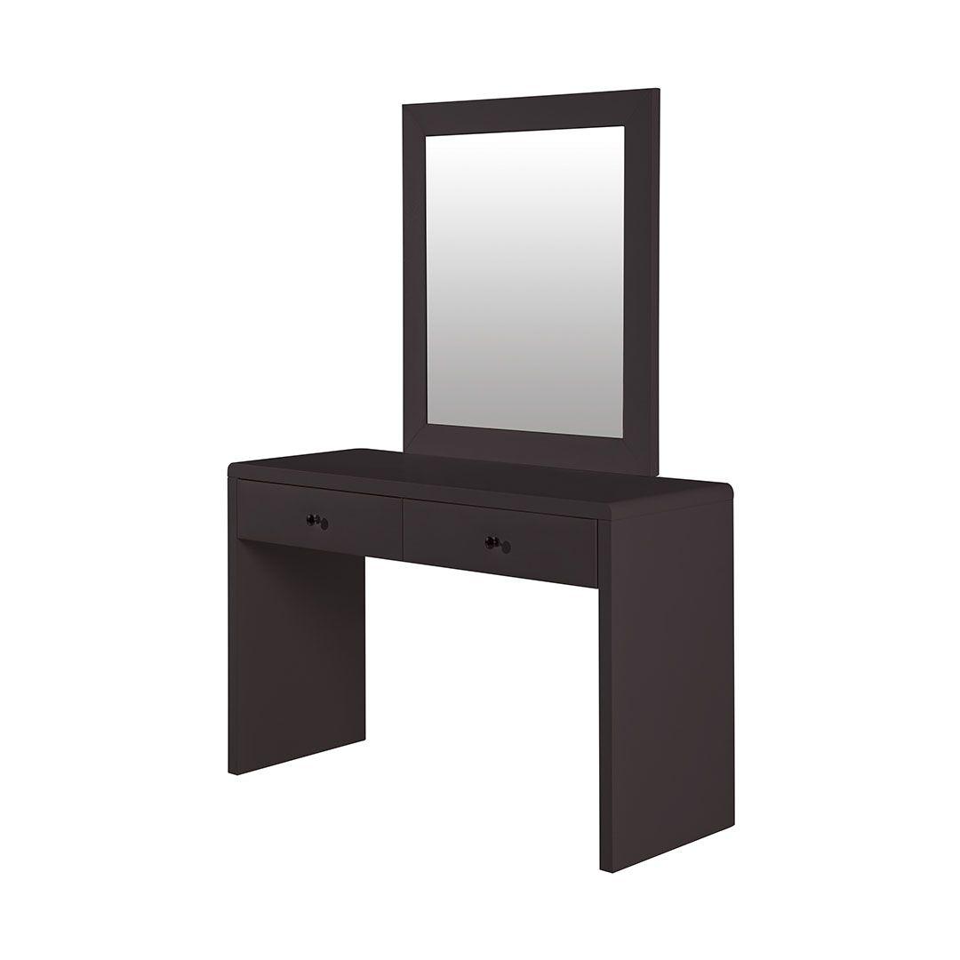 

    
Brown Pu Vanity with Stool Set 2Pcs American Eagle Furniture JT001-BR
