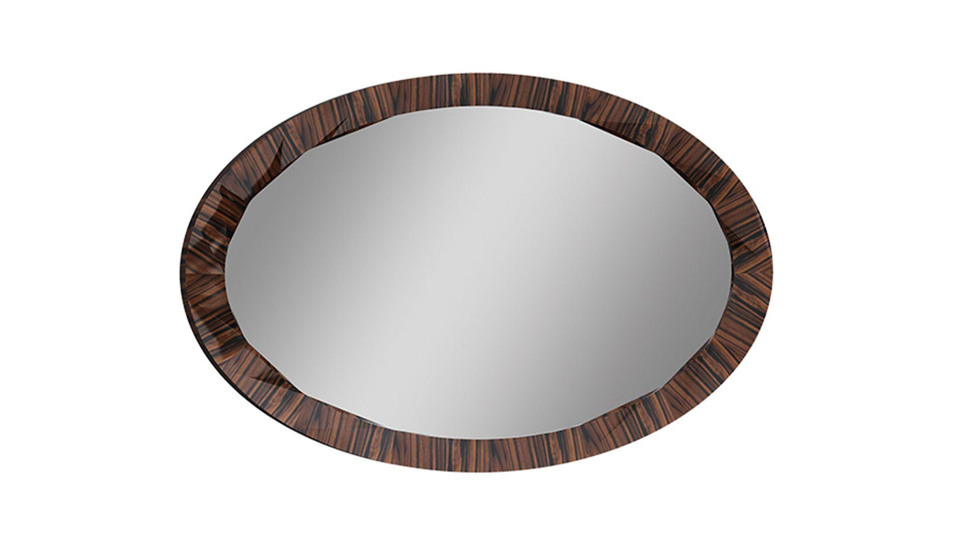 

    
Modern Design Rosewood Oval Mirror American Eagle NR-P101
