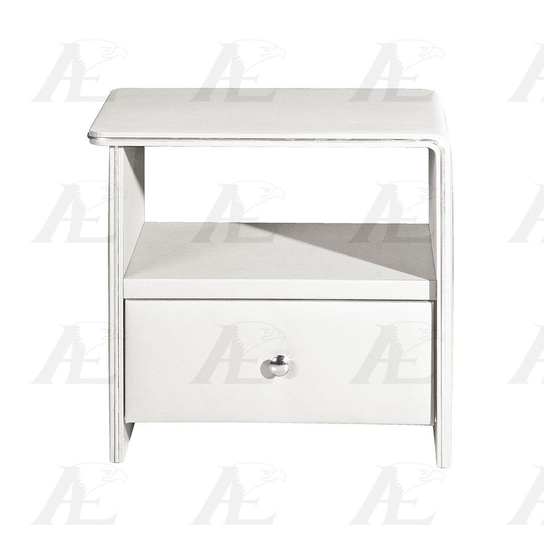 

    
American Eagle Furniture NS001-W Nightstand White NS001-W Set-2
