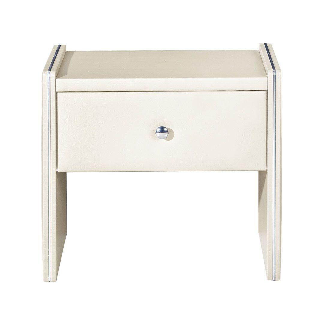 Modern Nightstand NS002-CRM NS002-CRM in Cream 