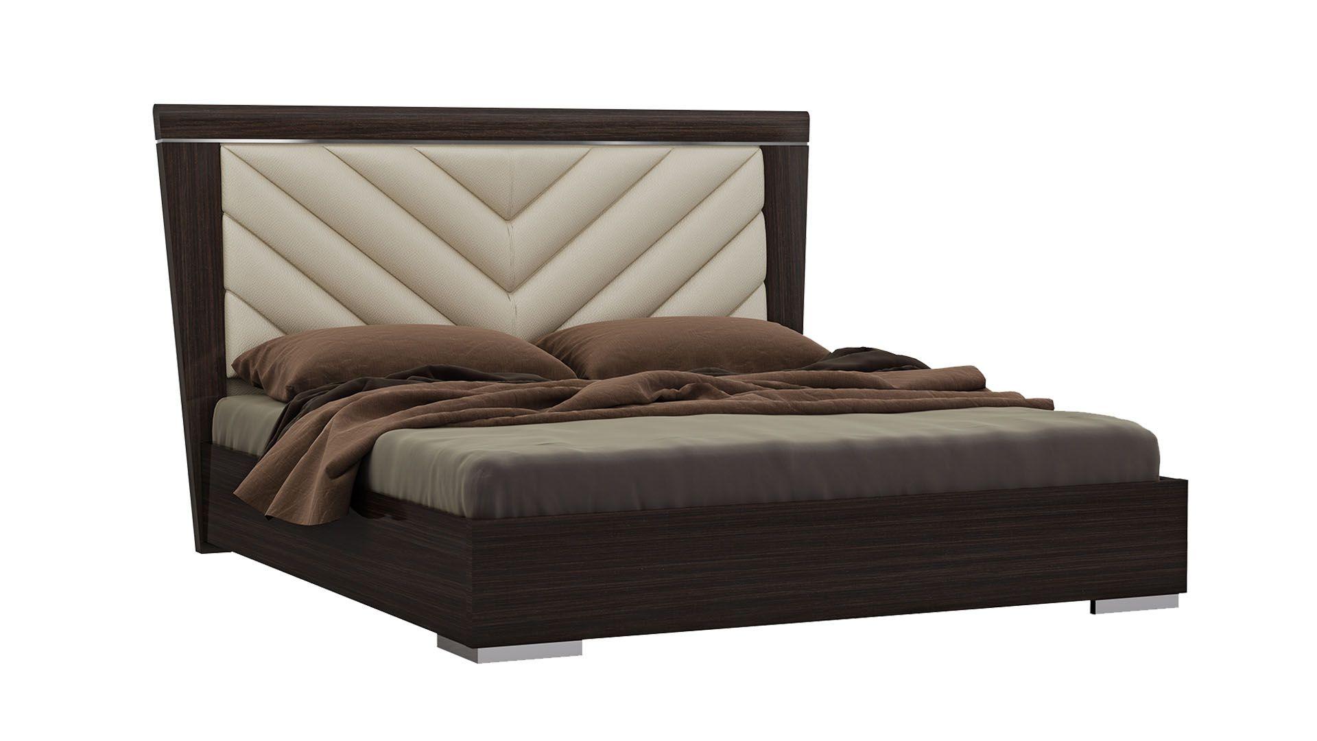 

    
Palisander Brown Ivory PU King Size Bedroom Set 2Pcs American Eagle P103-BED-EK
