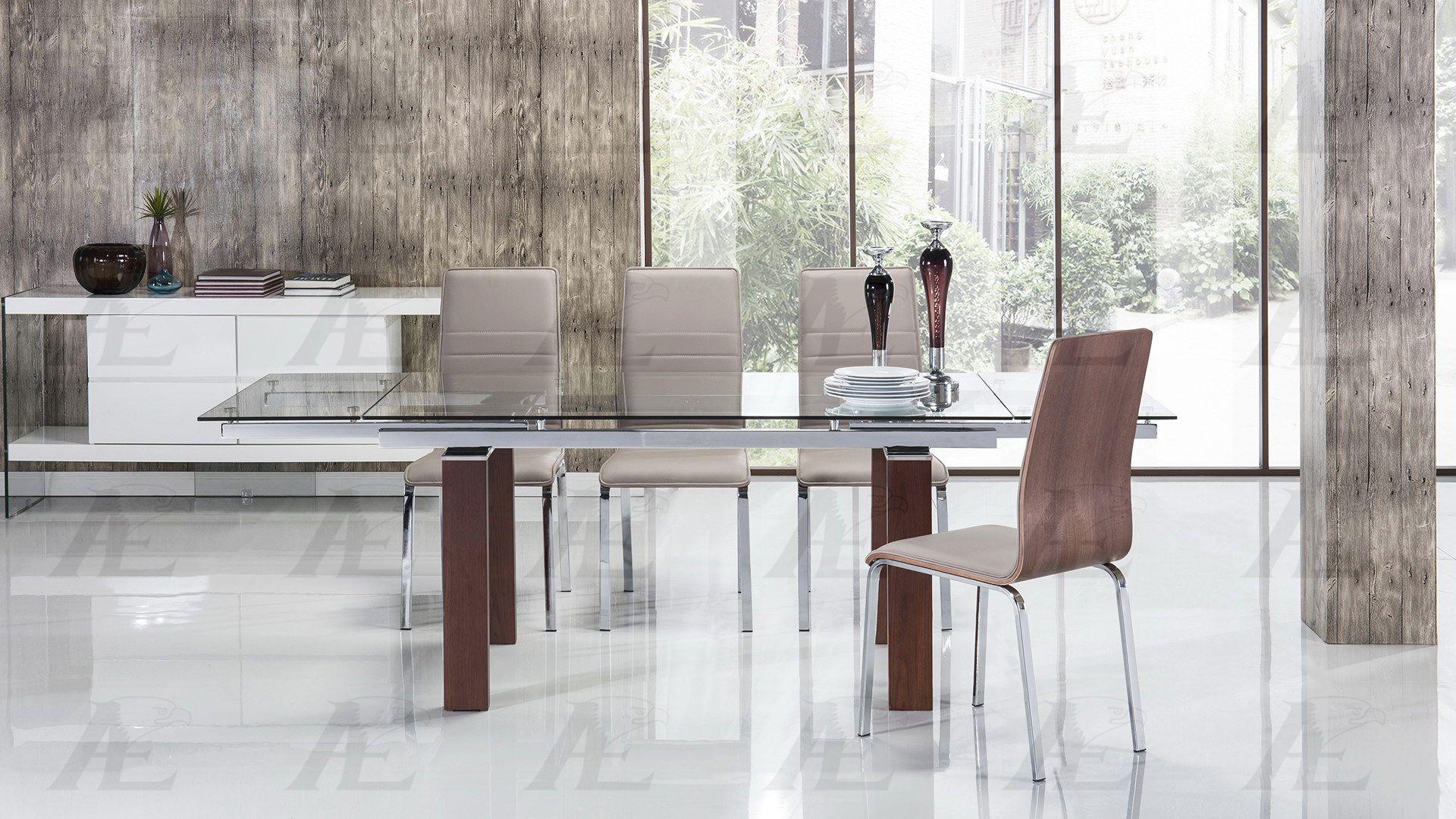 Modern Dining Table TL-1134R-C TL-1134R-C in Brown 