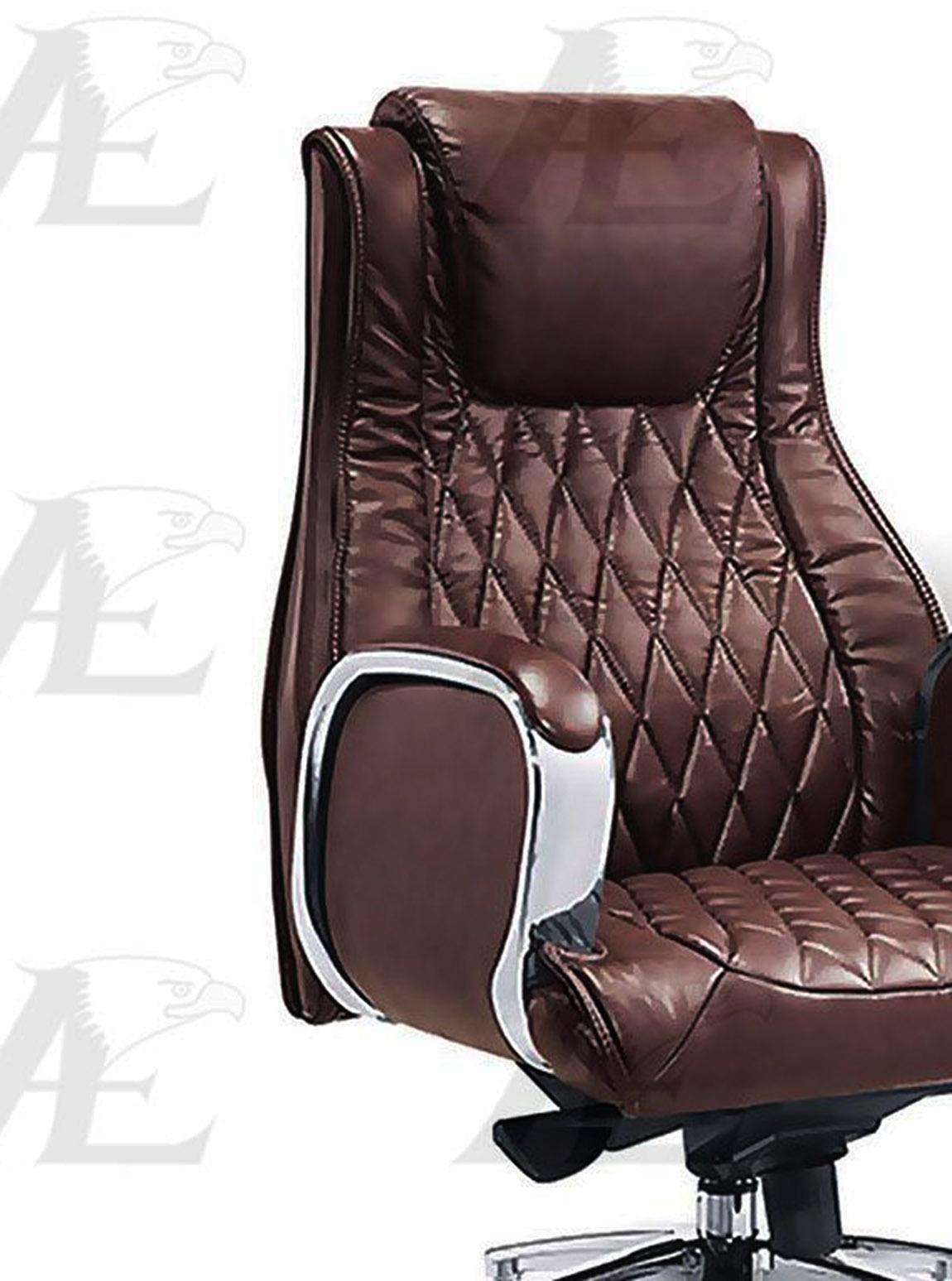 

    
American Eagle Furniture YS1202B Office Chair Brown YS1202B
