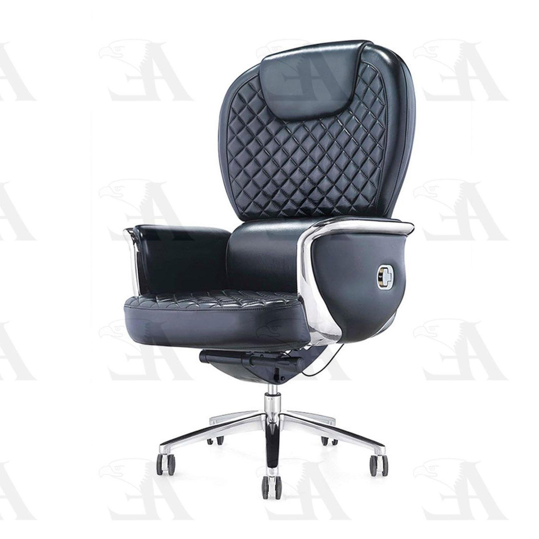 

    
Black Full Italian Leather Executive Chair Modern American Eagle YS1408A
