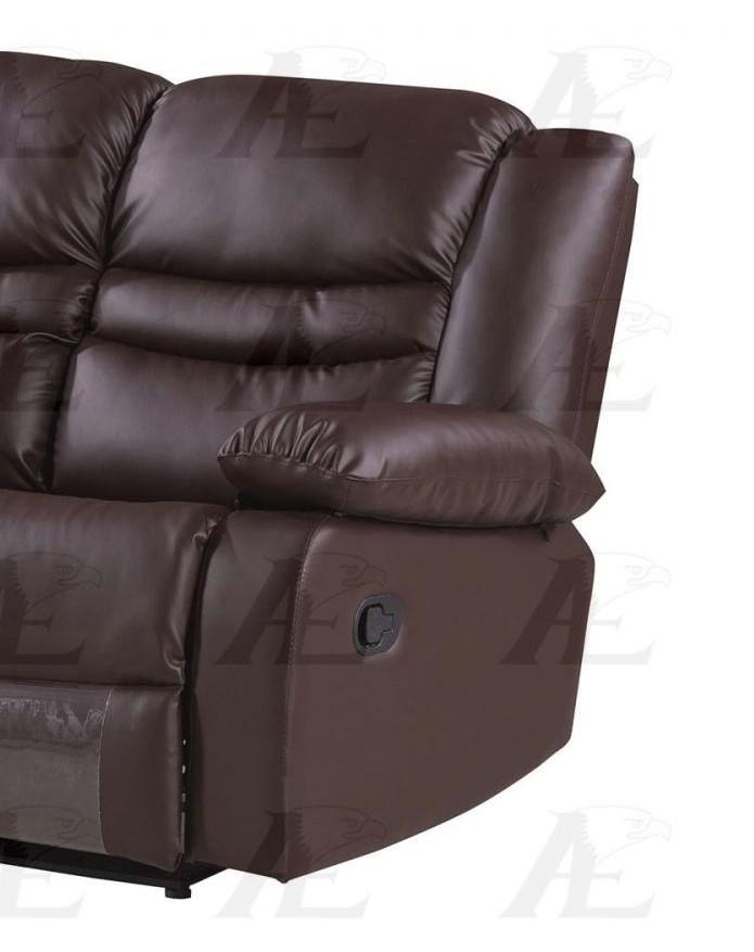 

    
American Eagle Modern AE-D823 Dark Brown Faux Leather Recliner Loveseat
