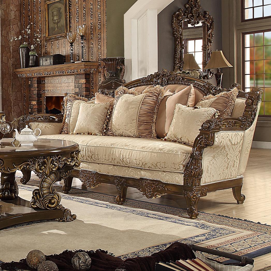 

    
Homey Design Furniture HD-1609-SSET3 Sofa Loveseat and Chair Set Antique/Gold/Brown HD-1609-SSET3
