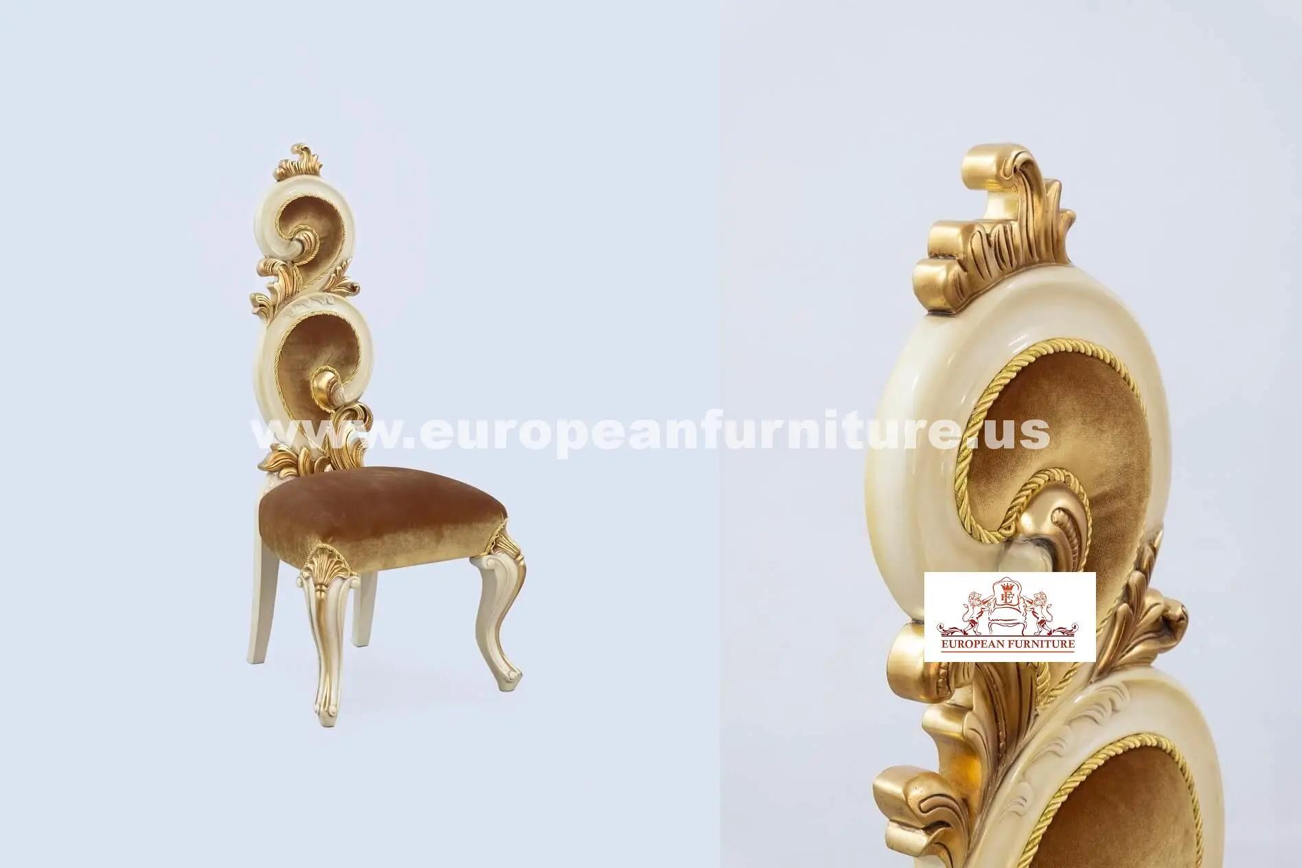 

    
Antique Beige & Gold Leaf ETERNAL FLAME Accent Chair Set 2Pcs EUROPEAN FURNITURE
