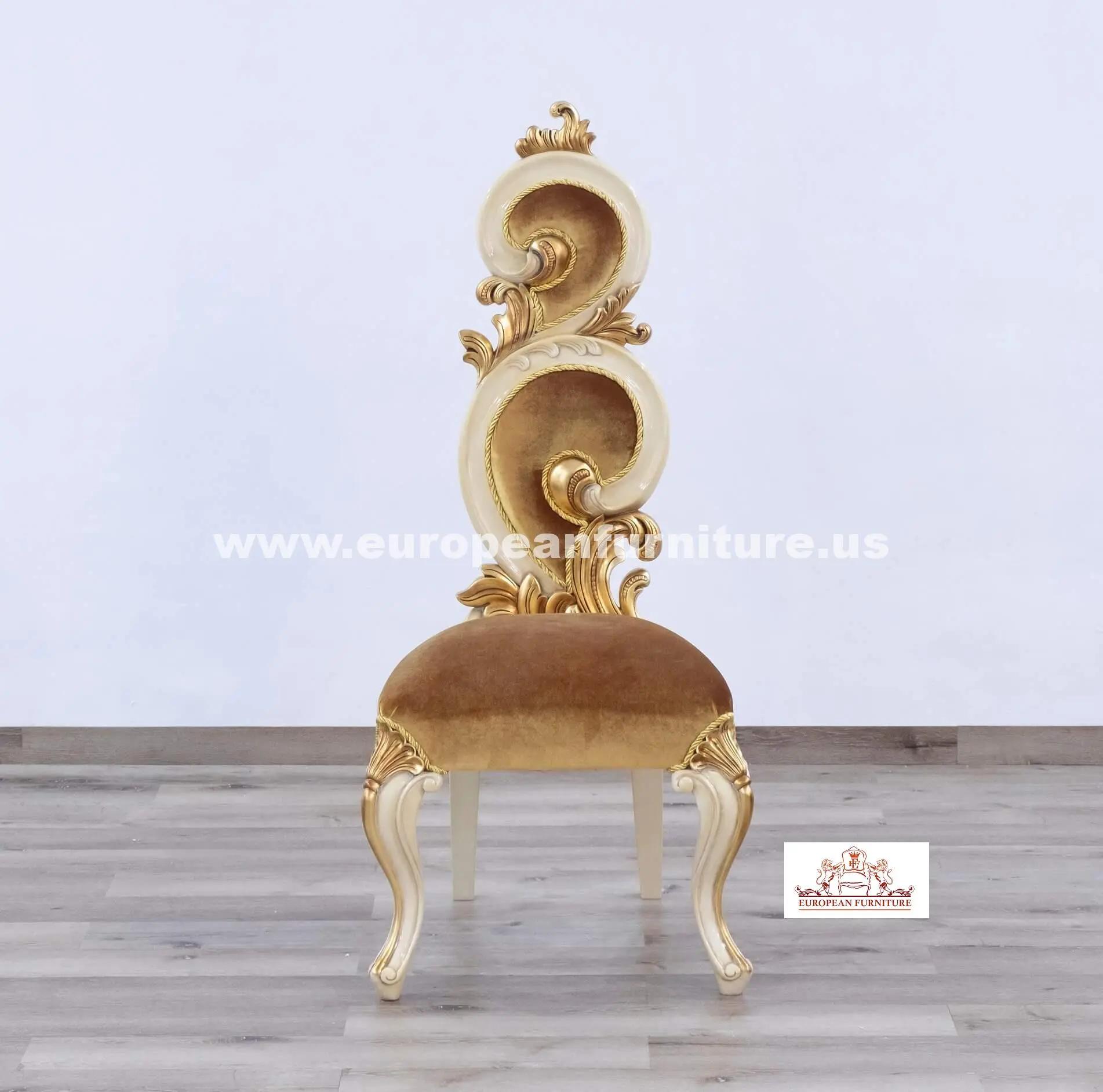 

    
EUROPEAN FURNITURE ETERNAL FLAME Accent Chair Gold 35090-Set-2
