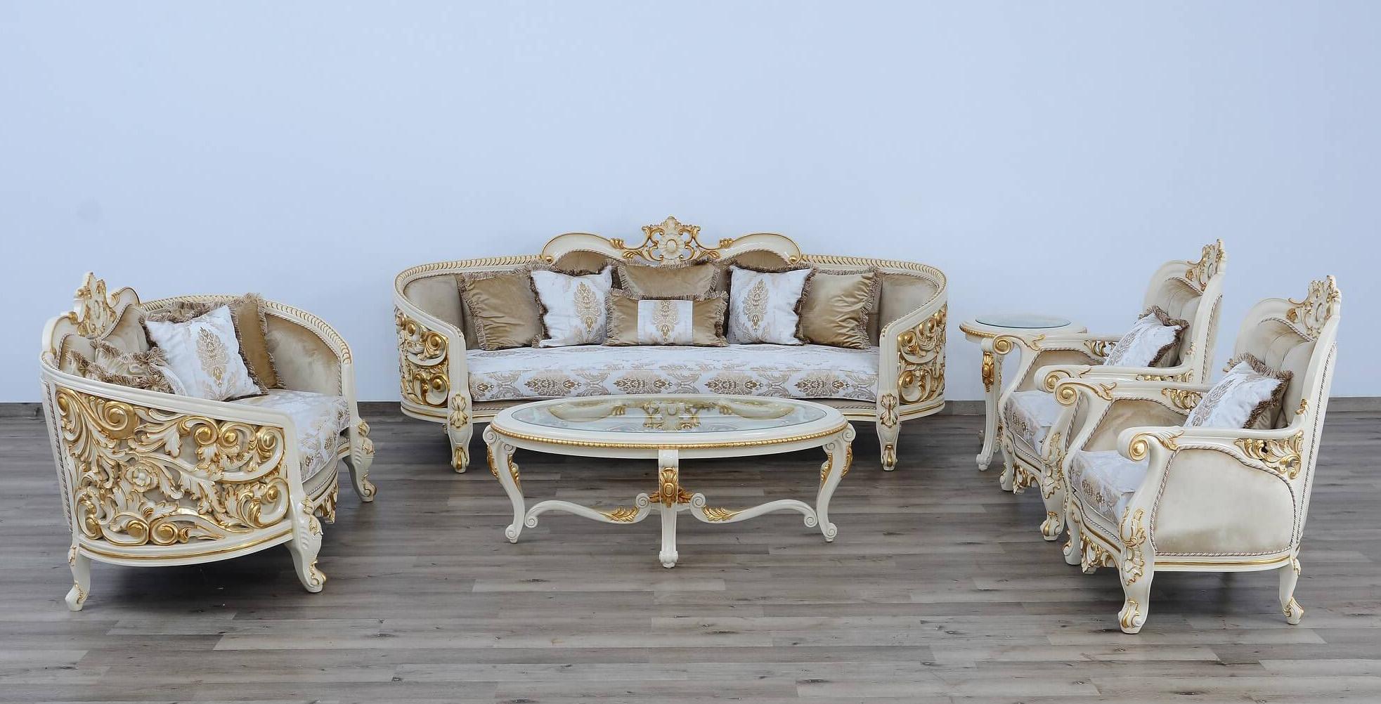 

    
 Order  Antique Beige & Gold Luxury BELLAGIO Coffee Table Set 2Pcs EUROPEAN FURNITURE
