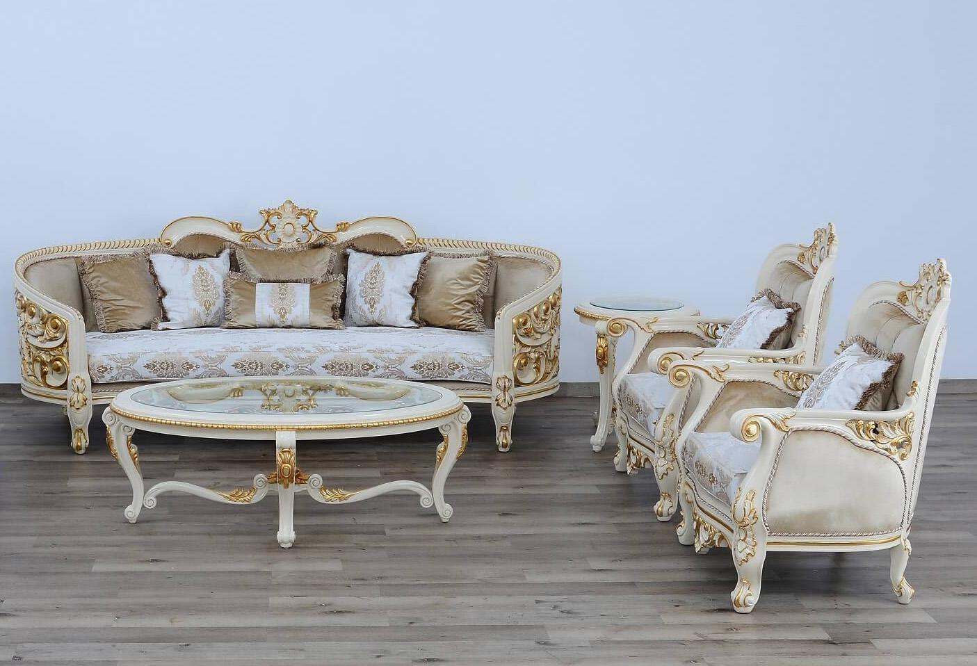 

    
30017-ET Antique Beige & Gold Luxury BELLAGIO Round End Table EUROPEAN FURNITURE
