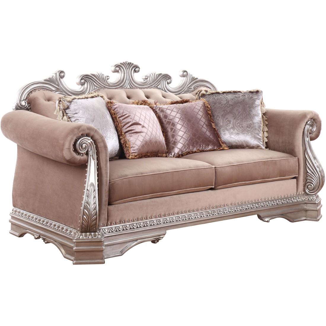

        
Acme Furniture Northville-56930 Sofa Set Antique/Champagne Velvet 0840412190810
