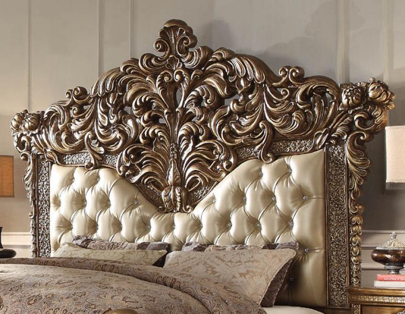 

                    
Homey Design Furniture HD-8018 Panel Bedroom Set Golden Brown Leather Purchase 

