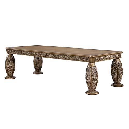 

    
Acme Furniture DN00477 Dining Table Pearl/Gold/Copper/Beige DN00477

