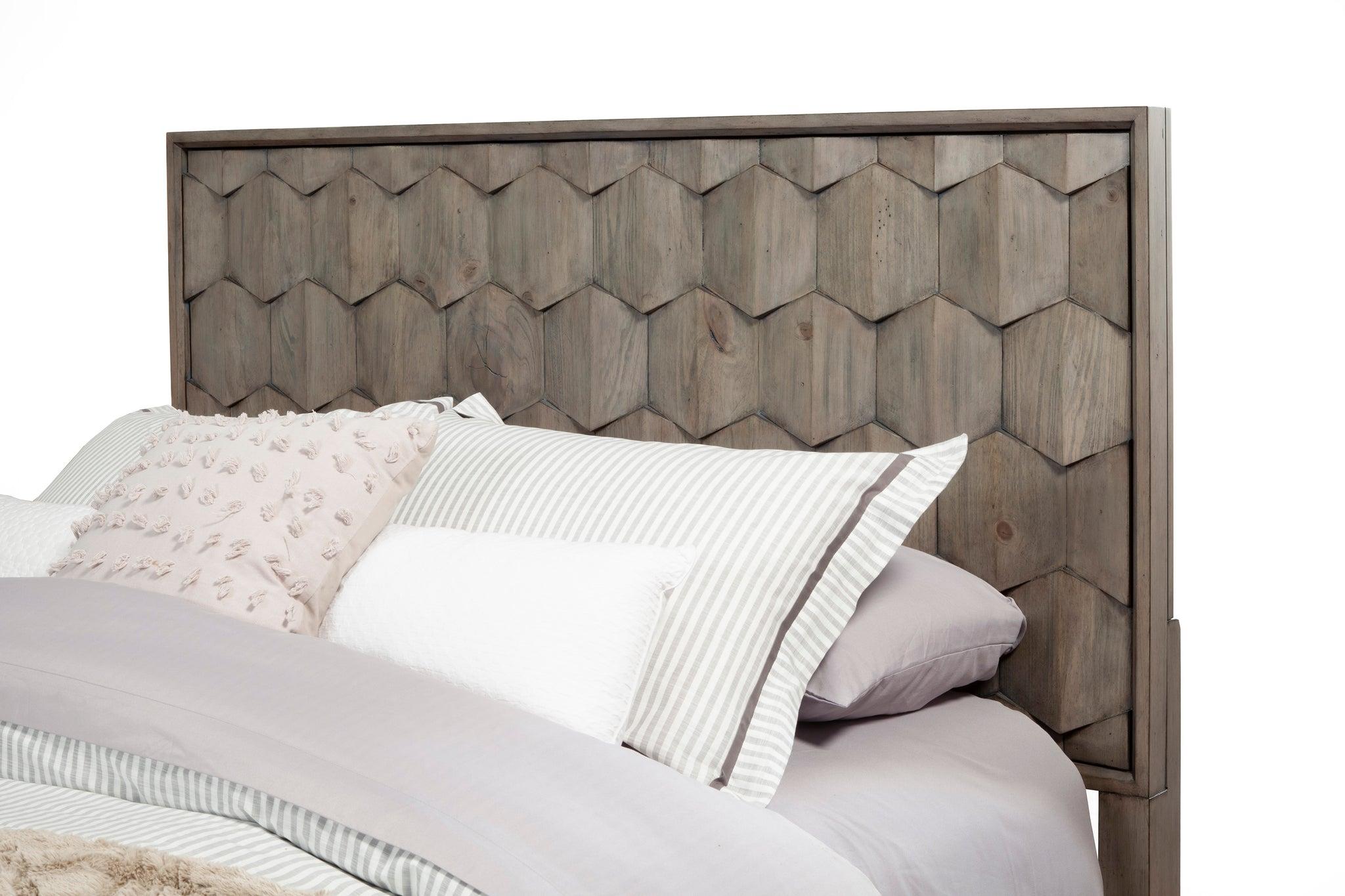 

        
Alpine Furniture SHIMMER Panel Bed Gray  812702029254
