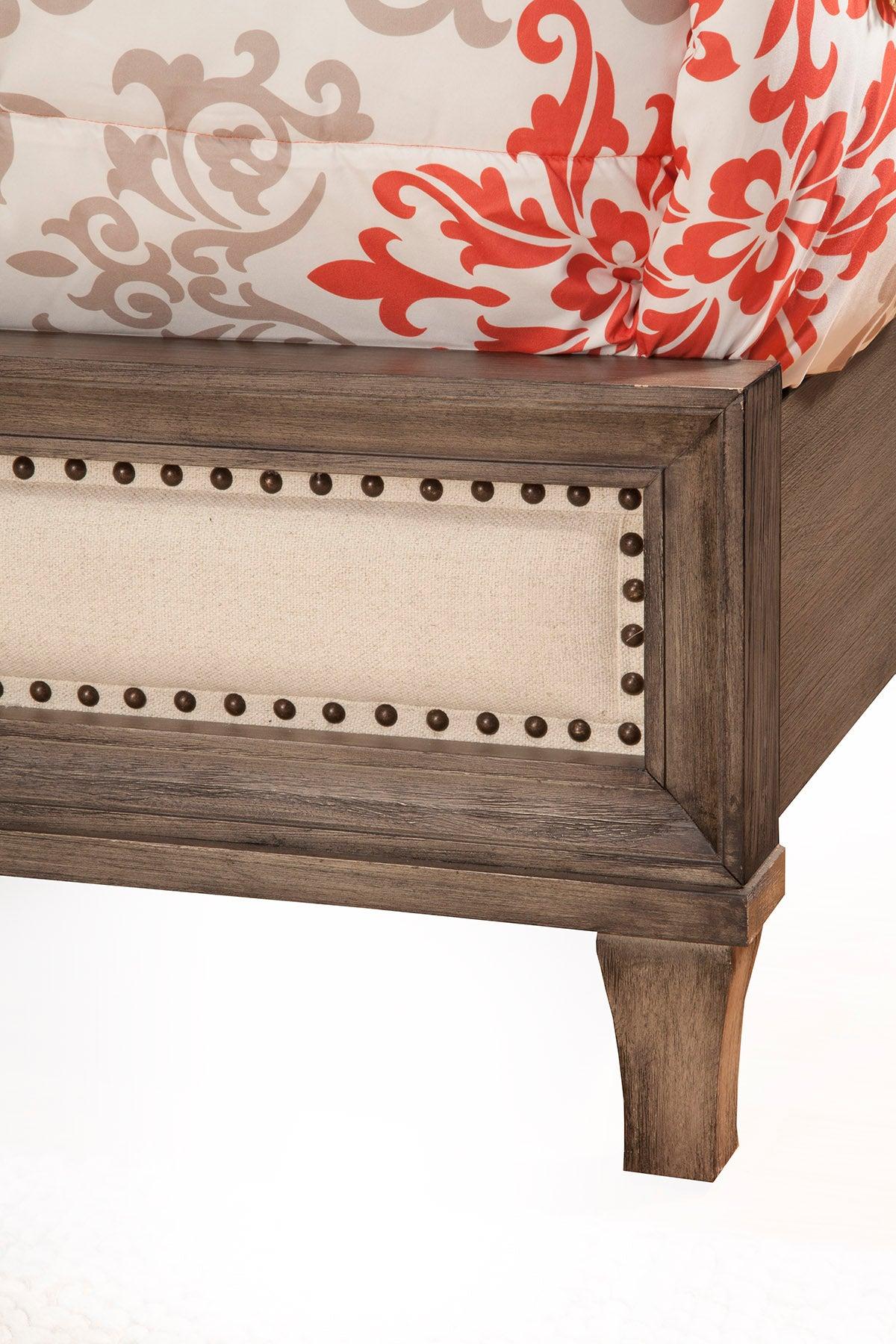 

    
Alpine Furniture CHARLESTON Panel Bed Gray 1500-01Q
