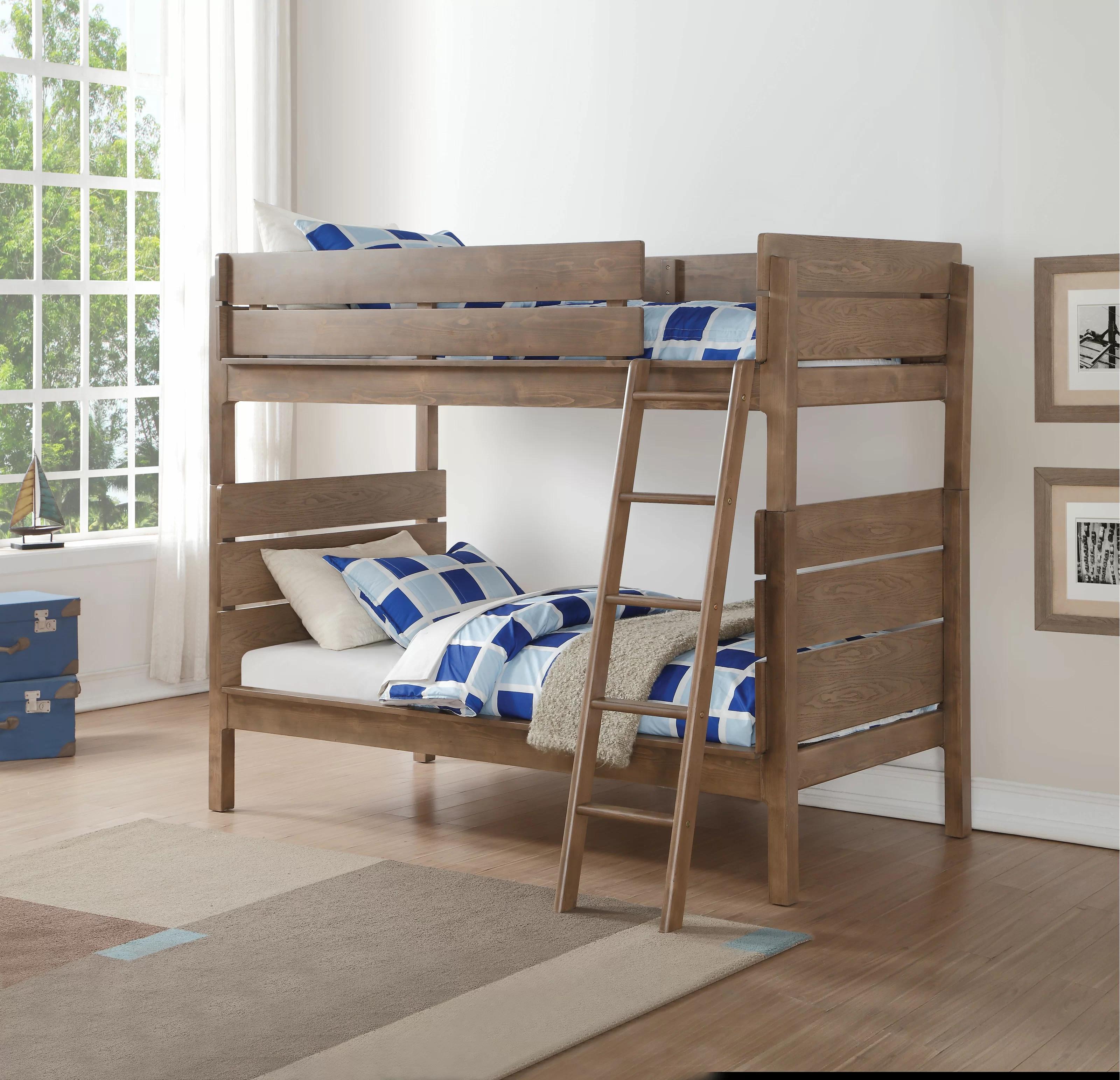

    
Antique Oak Twin/Twin Bunk Bed by Acme Ranta 37400
