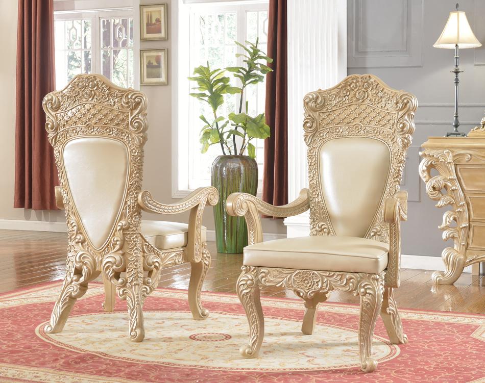 

    
Pickle Frost/Antique Silver Dining Armchair Set 2 Pcs Traditional Homey Design HD-7012
