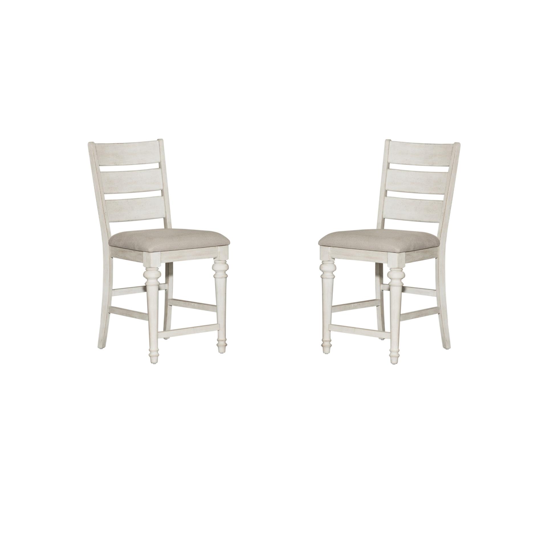 Farmhouse Dining Chair Set Heartland  (824-DR) Dining Side Chair 824-B200124-Set-2 in White 